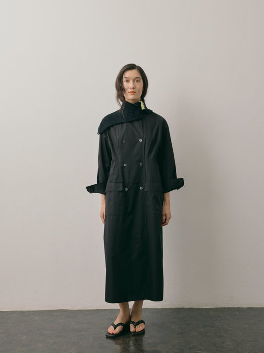 DB SHIRT DRESS/ BLACK