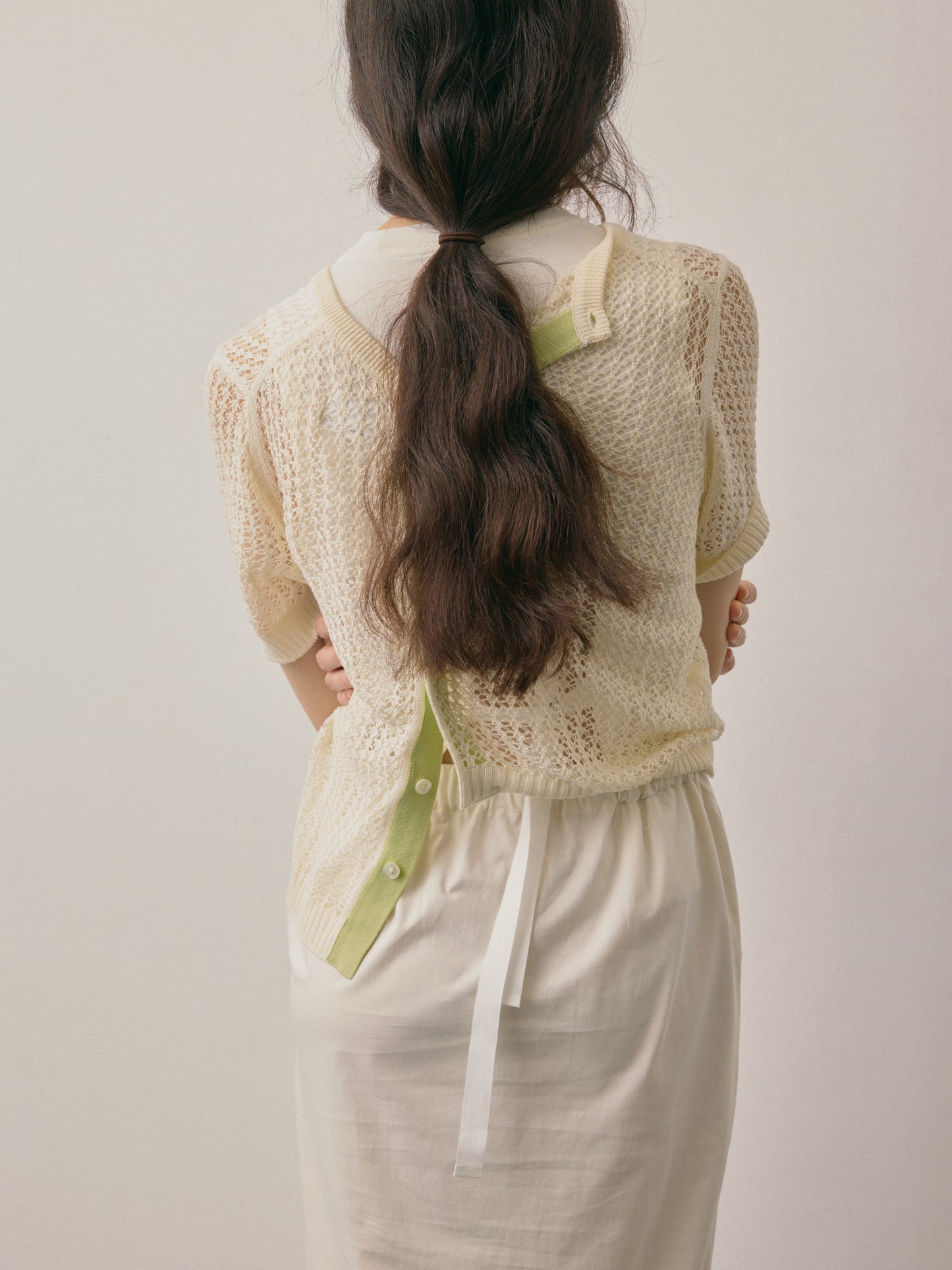 STRAP DRESS/ OFF WHITE