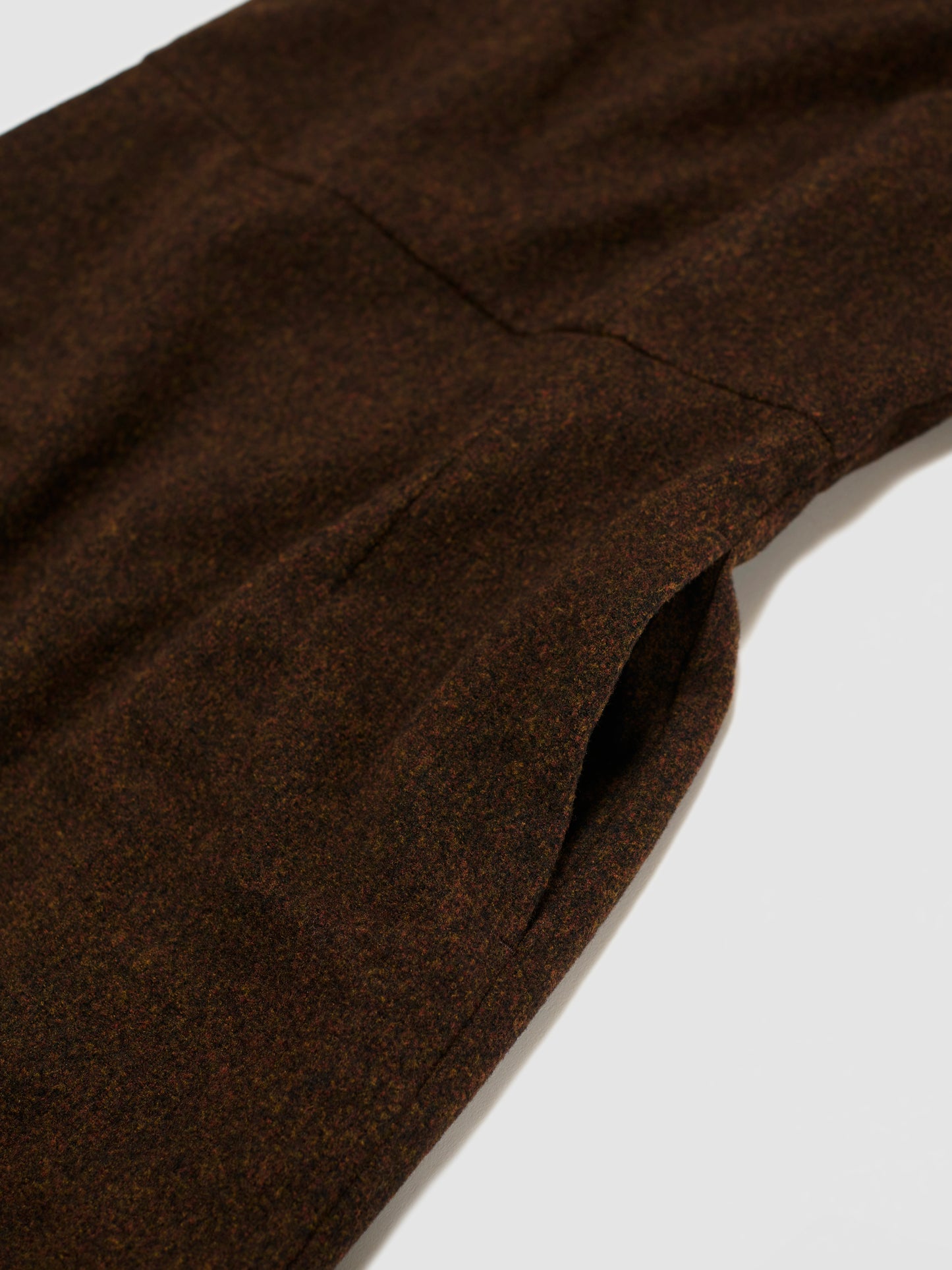 SLIT LAYERED DRESS/ BROWN