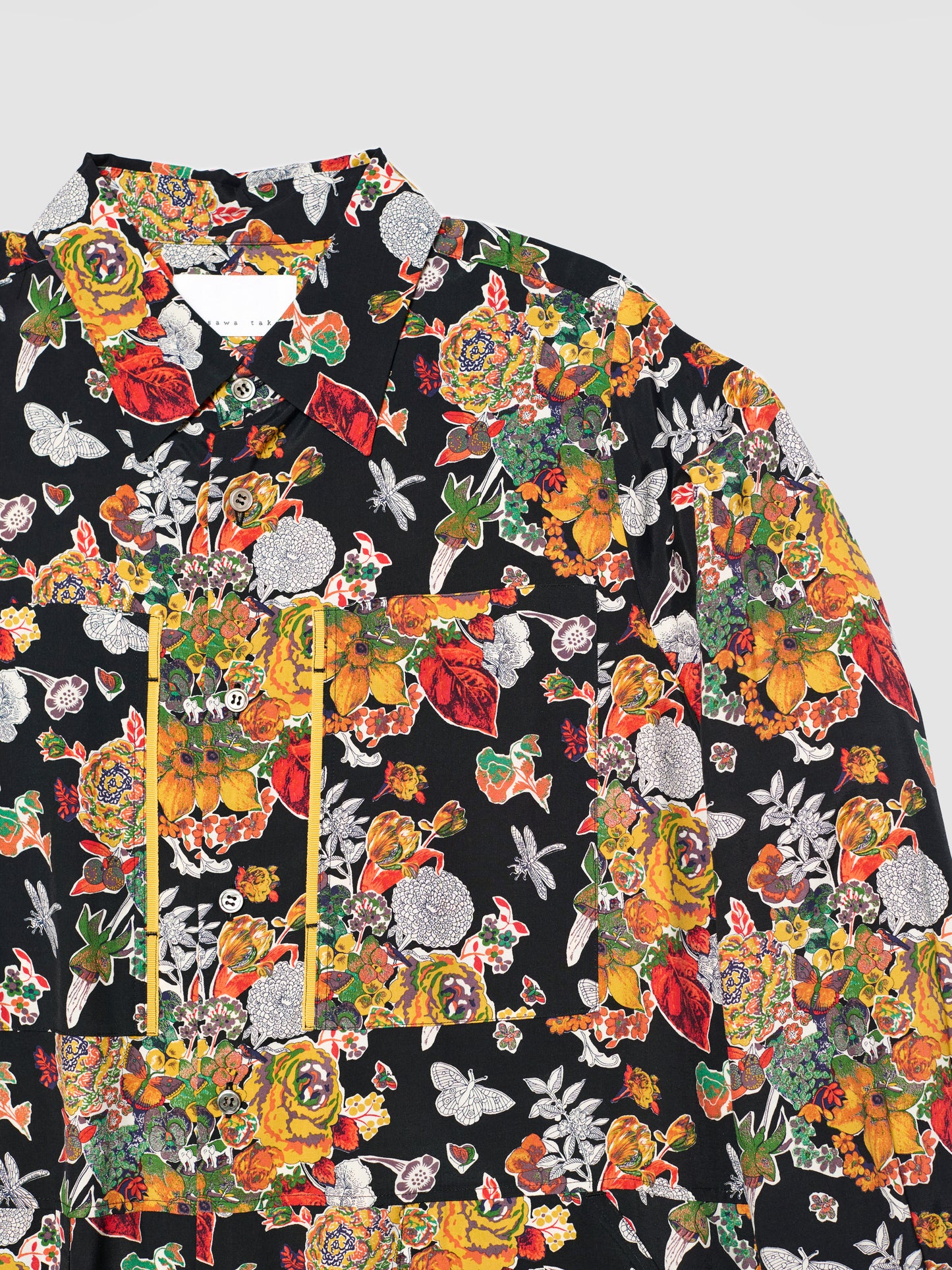 MUSE SHIRT DRESS/ BLACK FLORAL