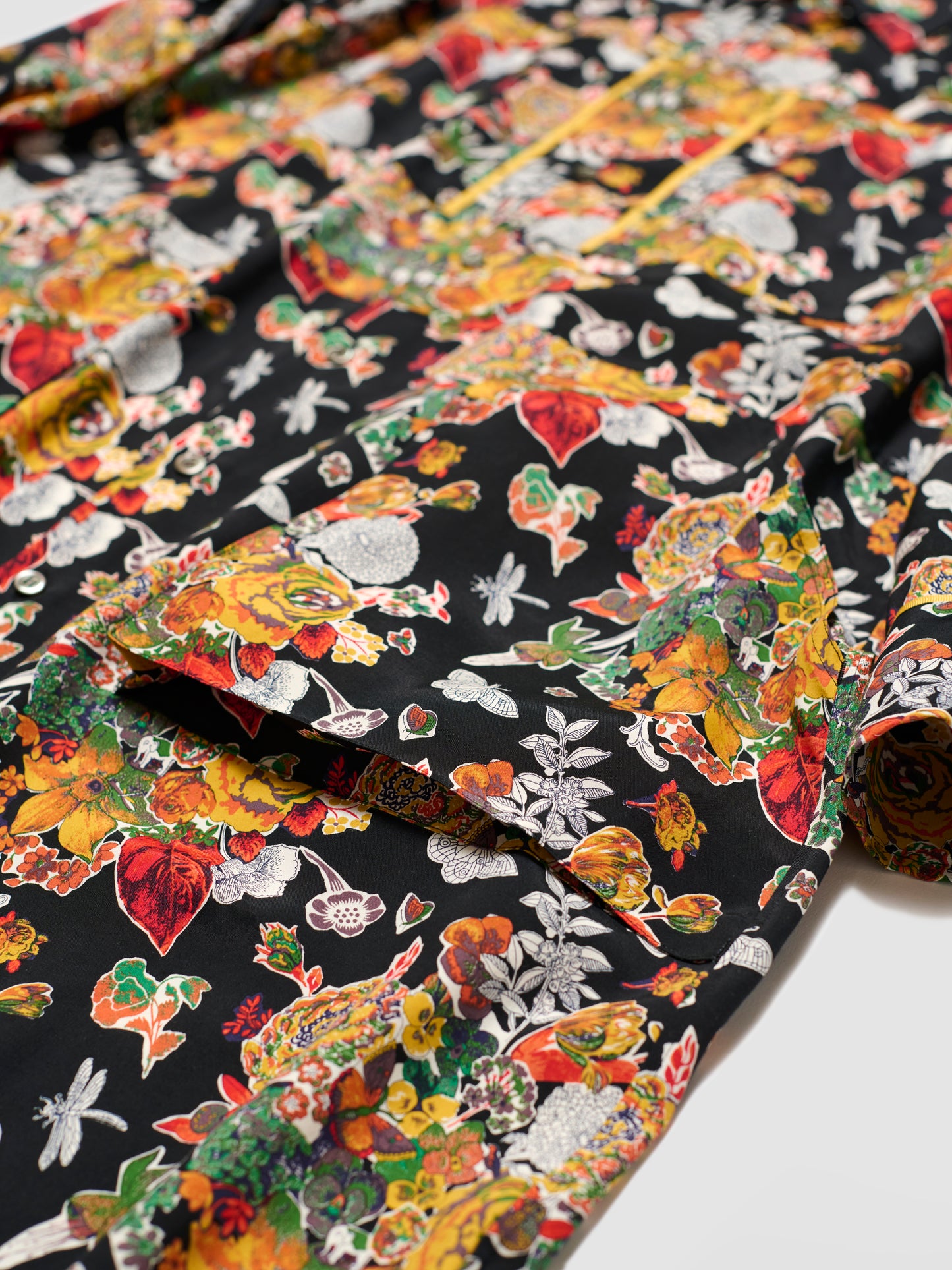 MUSE SHIRT DRESS/ BLACK FLORAL