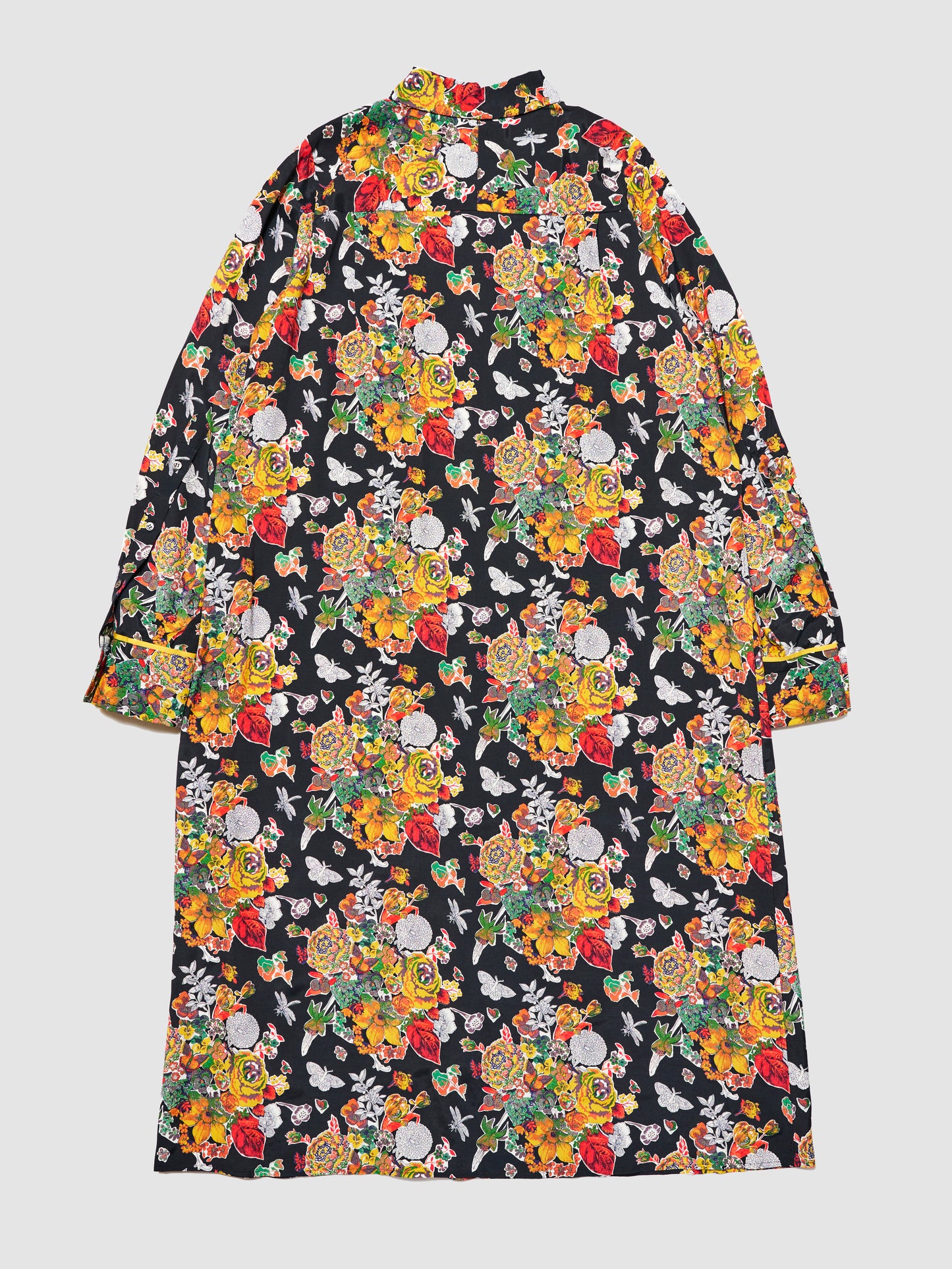 MUSE SHIRT DRESS/ BLACK FLORAL