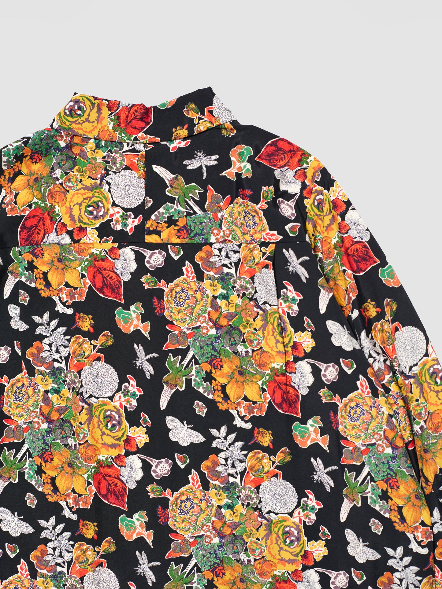 MUSE SHIRT DRESS/ BLACK FLORAL