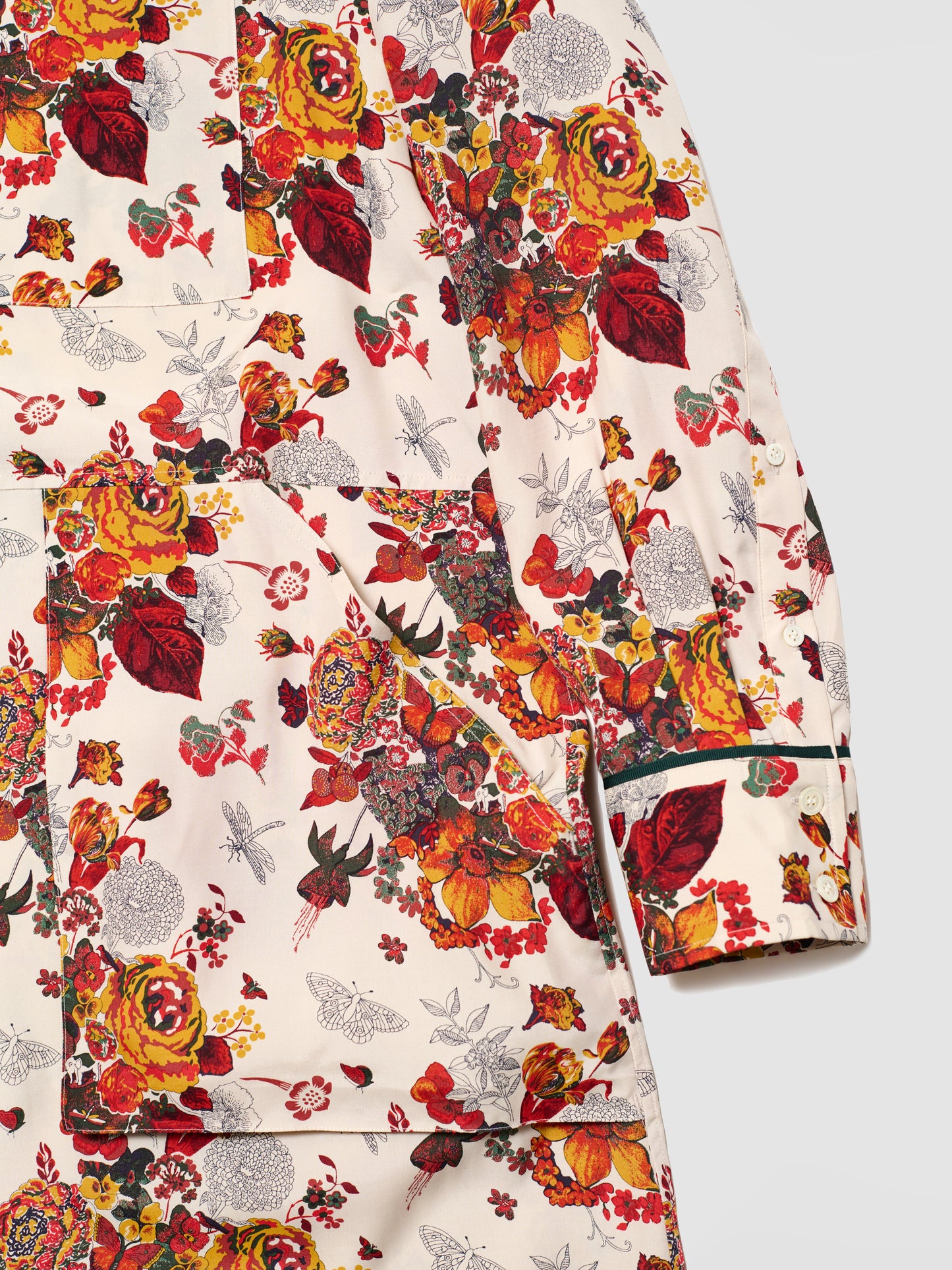 MUSE SHIRT DRESS/ WHITE FLORAL