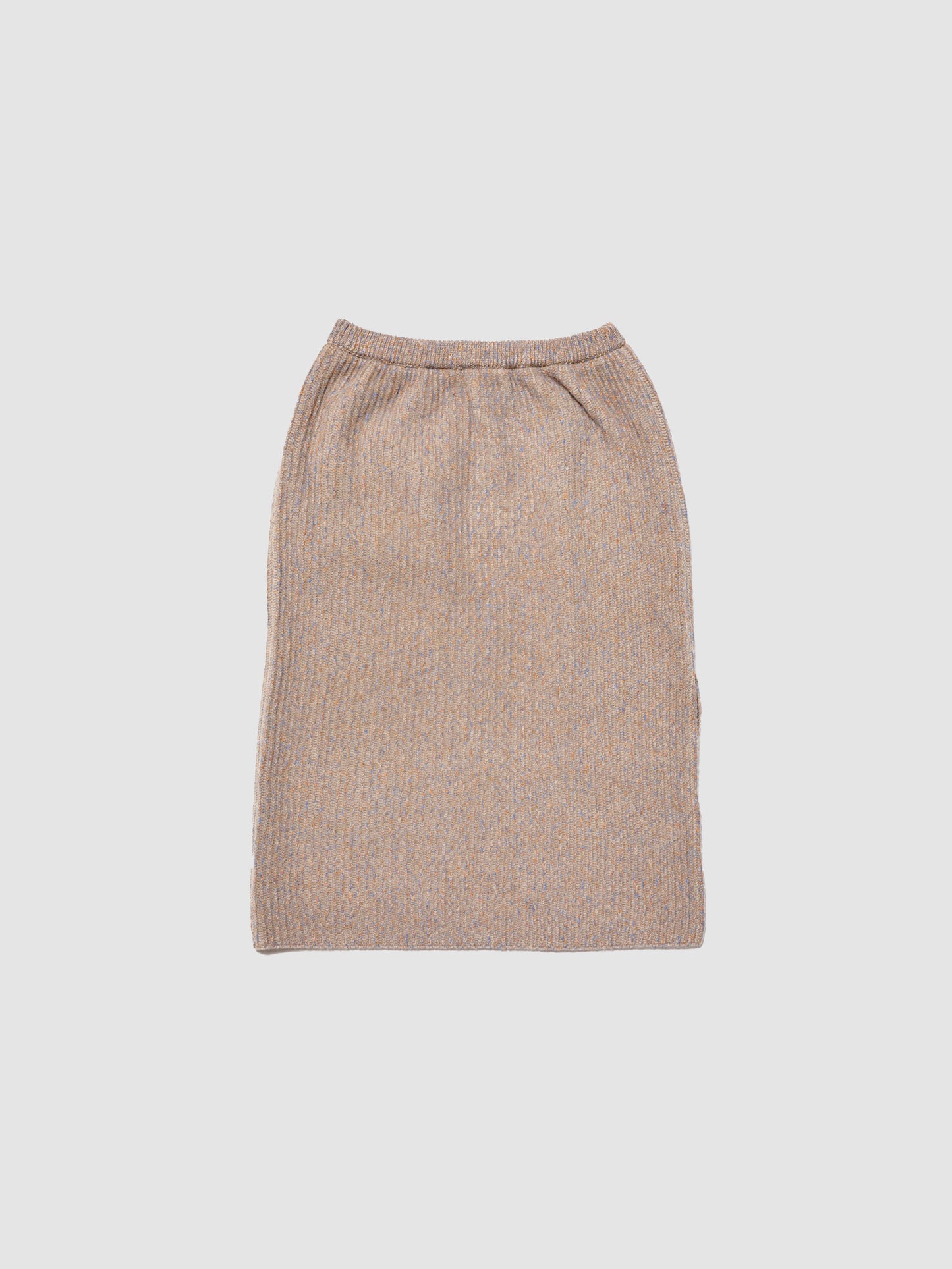 DEEP SLIT SKIRT/ MULTI BEIGE