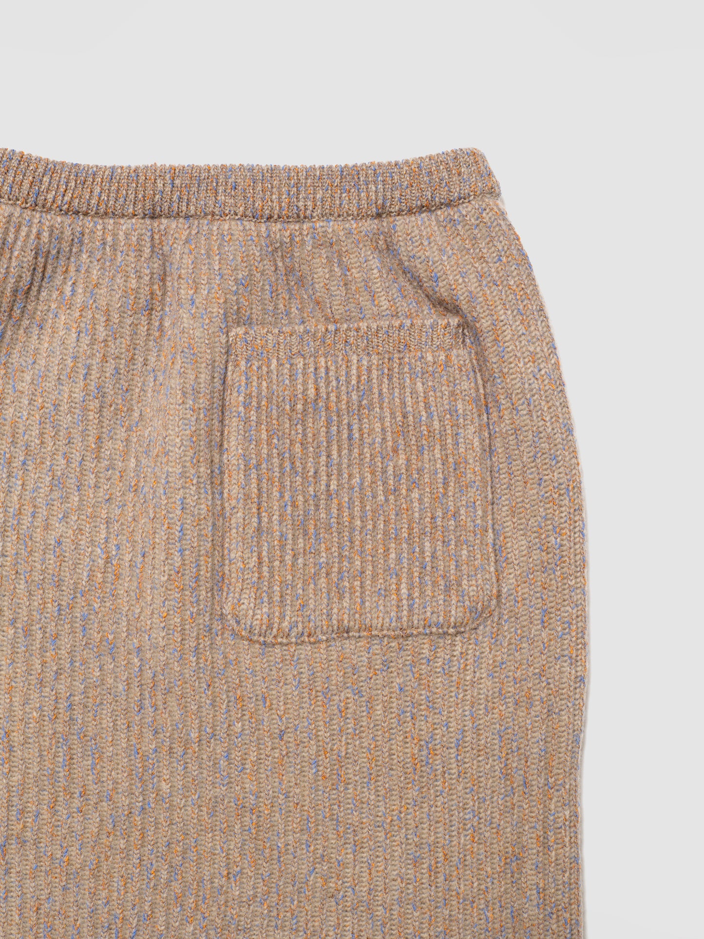 DEEP SLIT SKIRT/ MULTI BEIGE