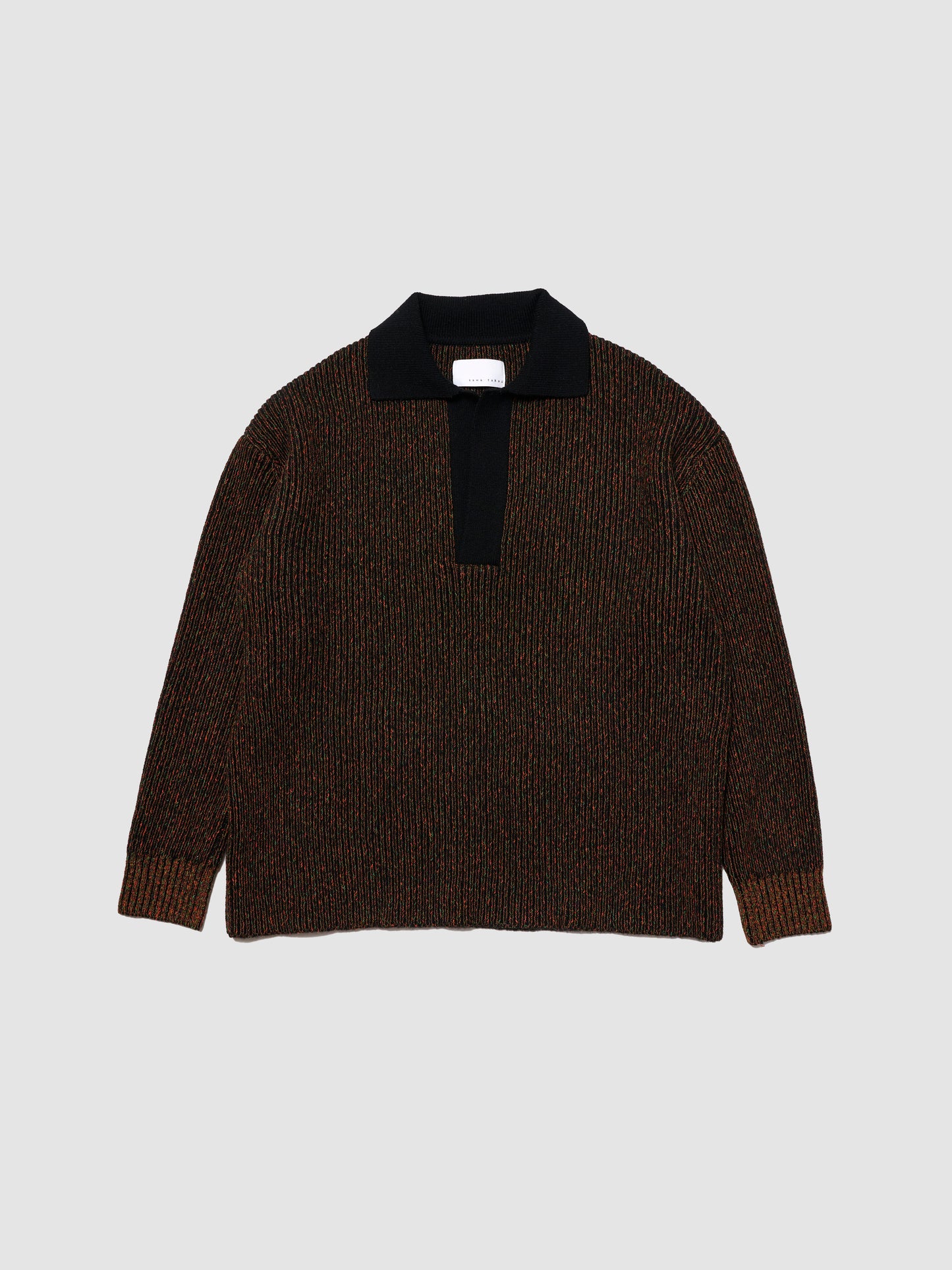 BASS POLO SWEATER/ MULTI BLACK