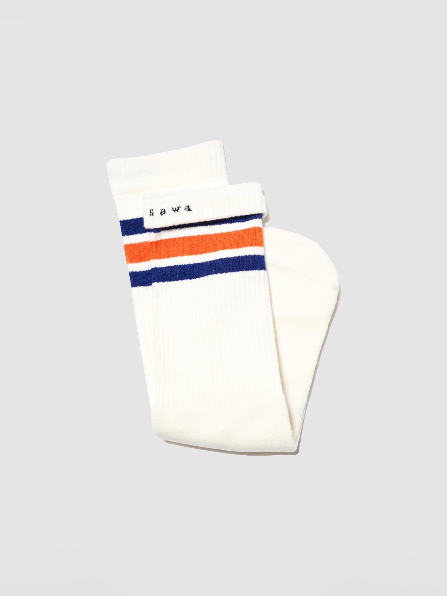 SKATER SOCKS/ WHITE/BLUE/ORANGE