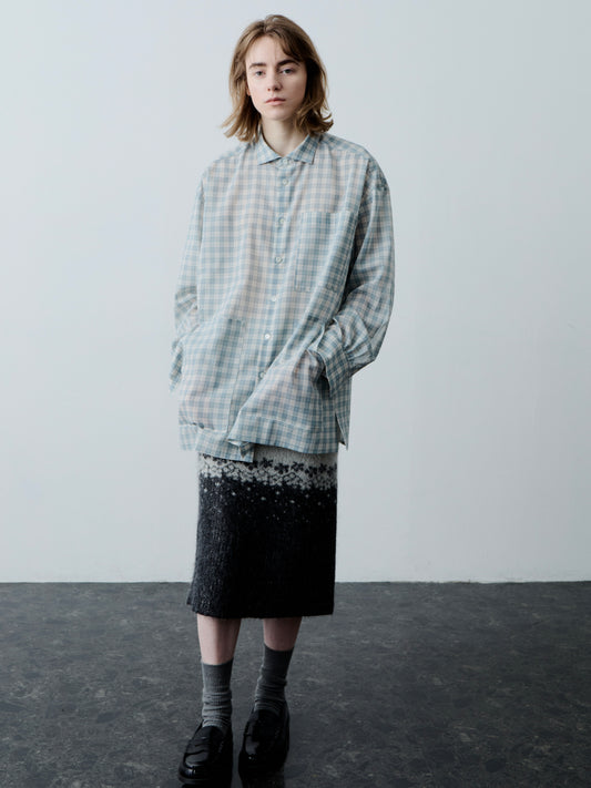 WING SHIRT/ BLUE CHECK
