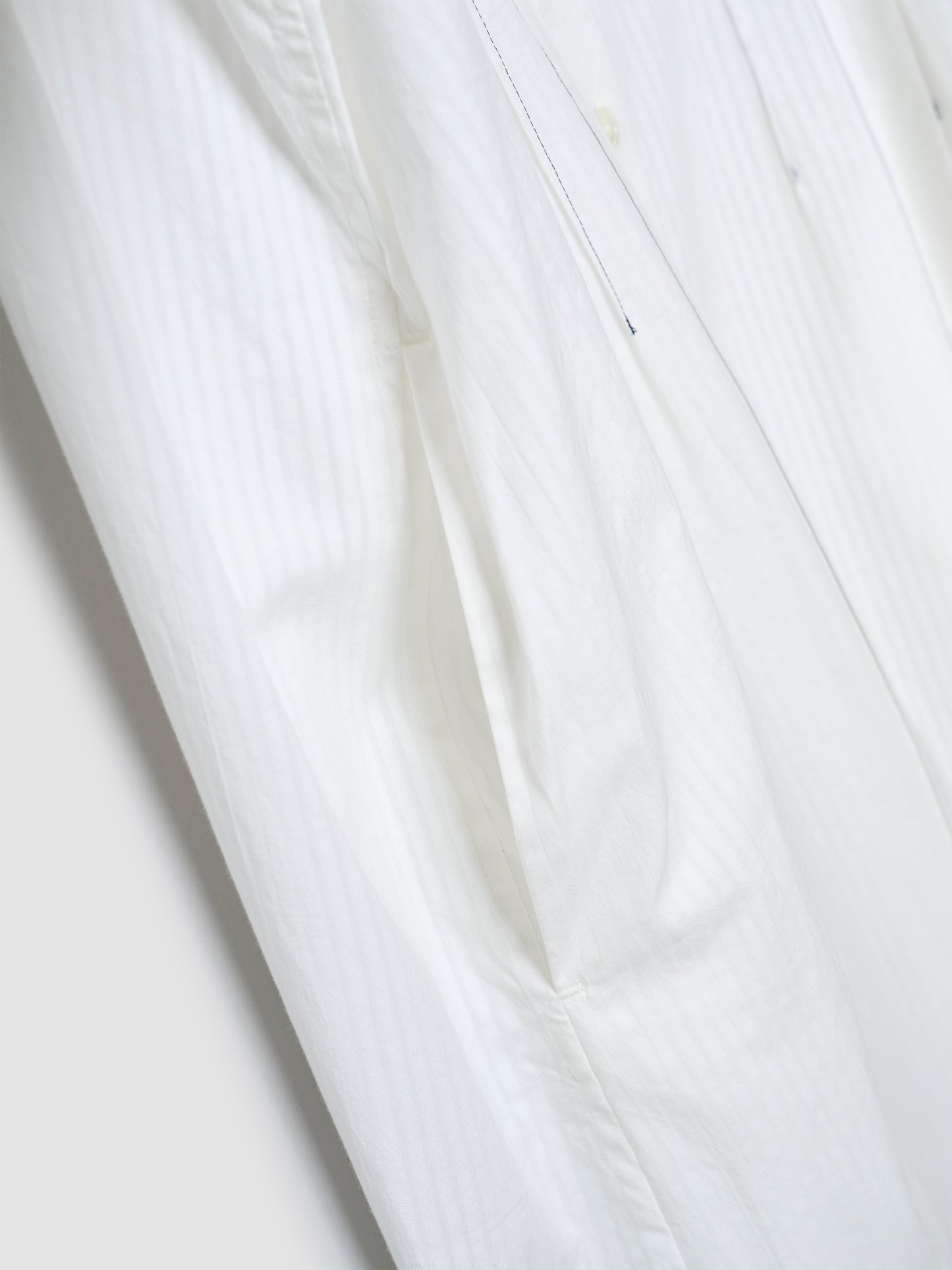 TRAVEL SHIRT DRESS/ WHITE STRIPE