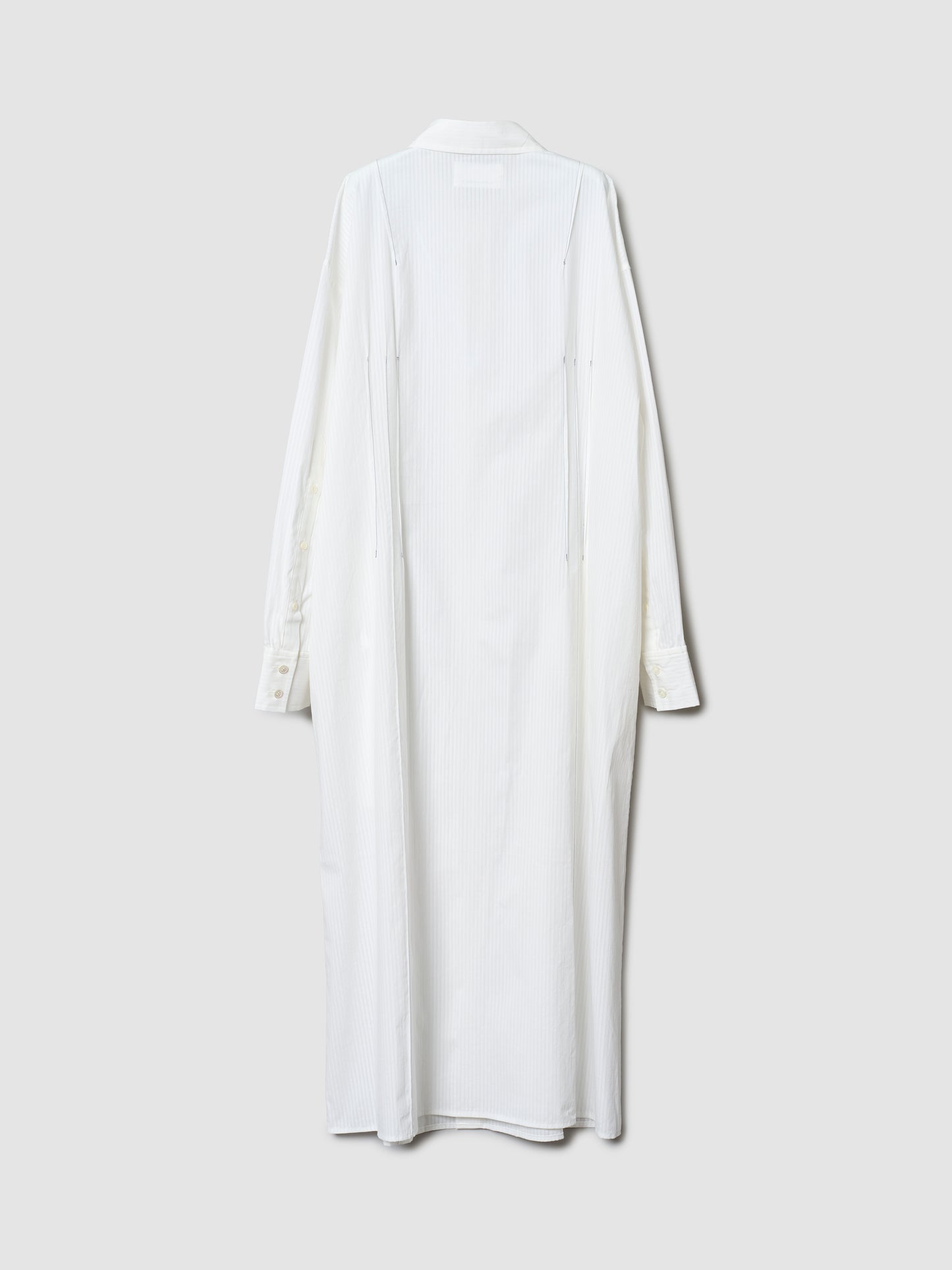 TRAVEL SHIRT DRESS/ WHITE STRIPE