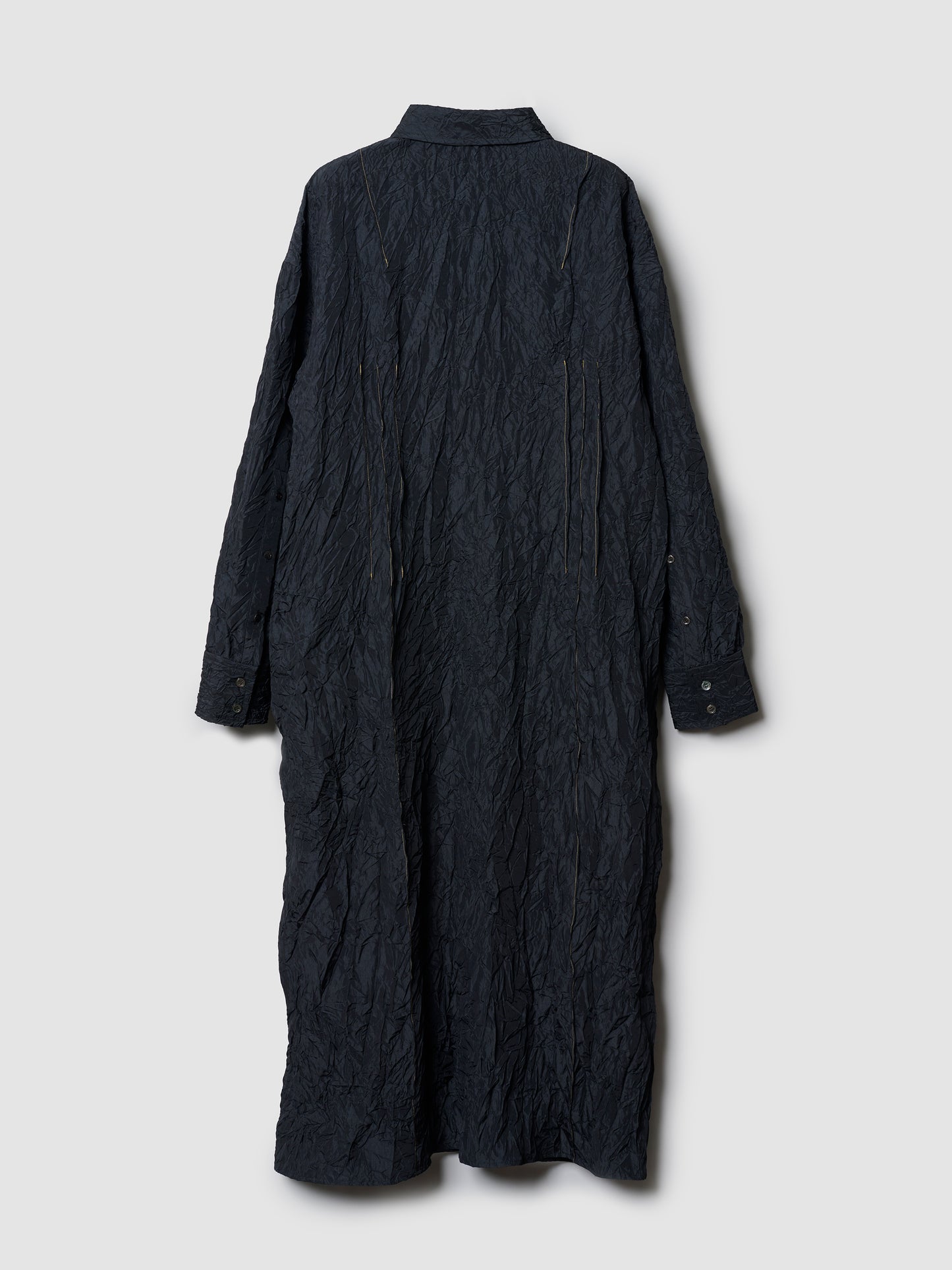 TRAVEL SHIRT DRESS/ CRINKLE BLACK