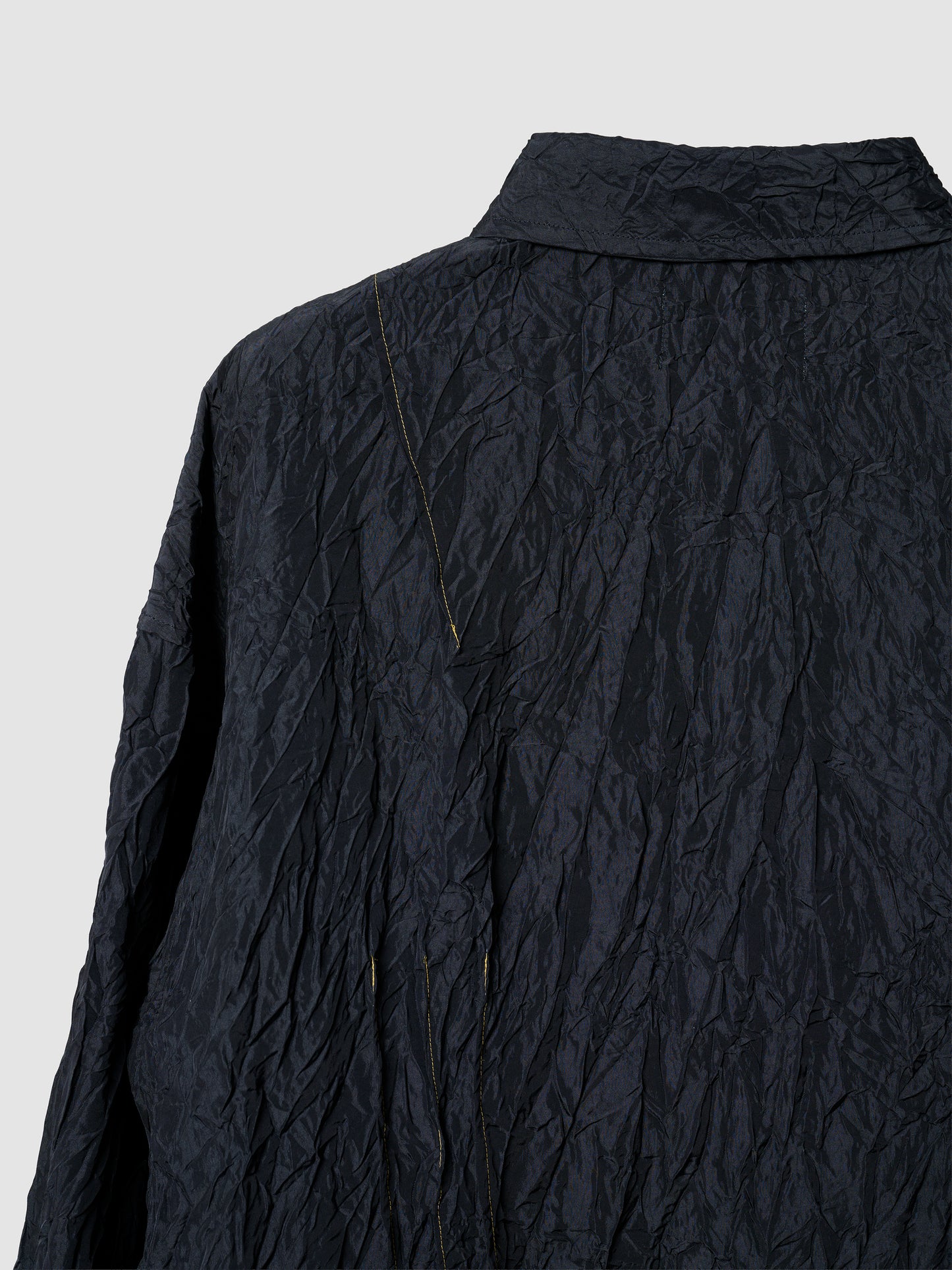 TRAVEL SHIRT DRESS/ CRINKLE BLACK