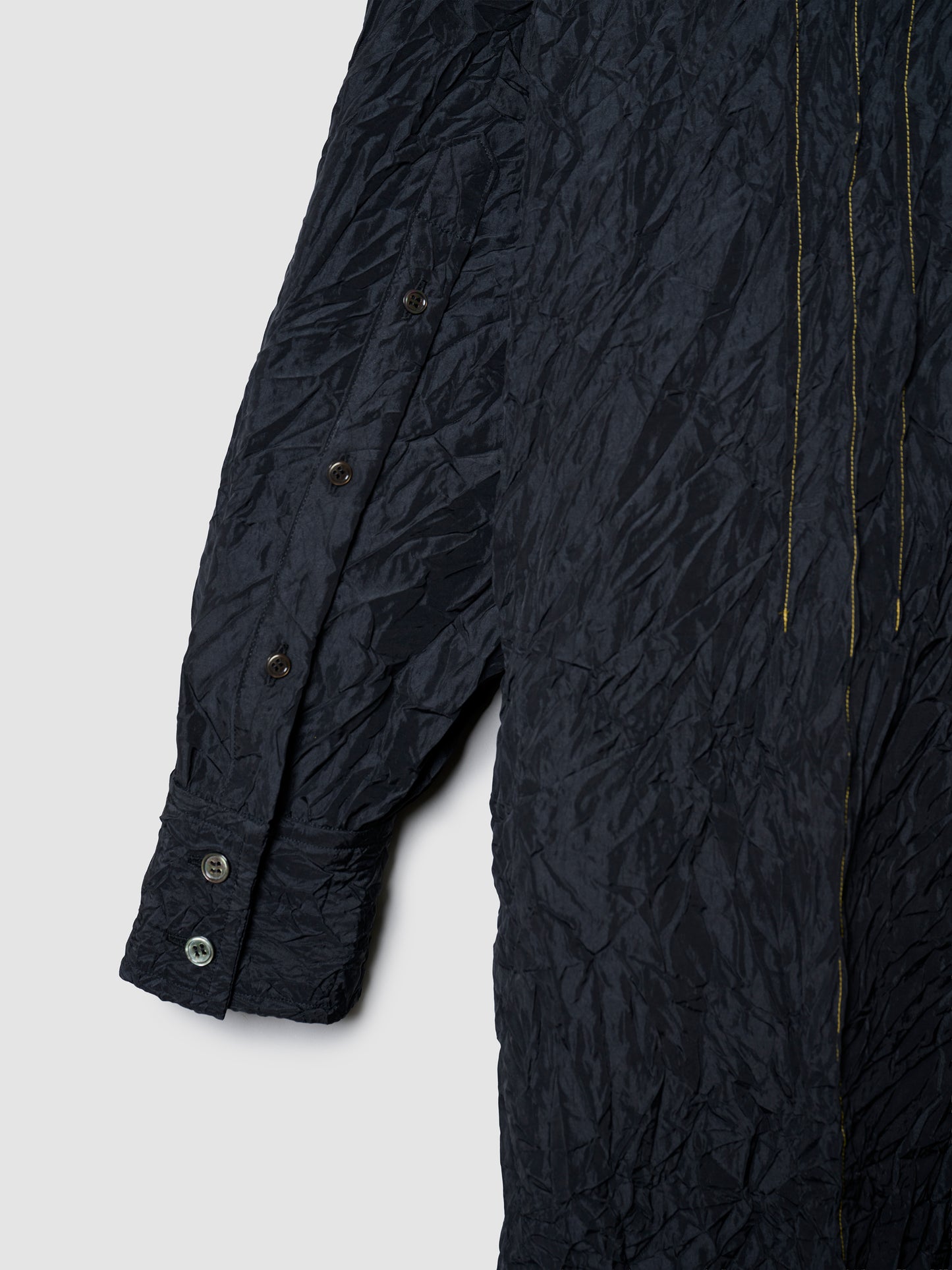 TRAVEL SHIRT DRESS/ CRINKLE BLACK