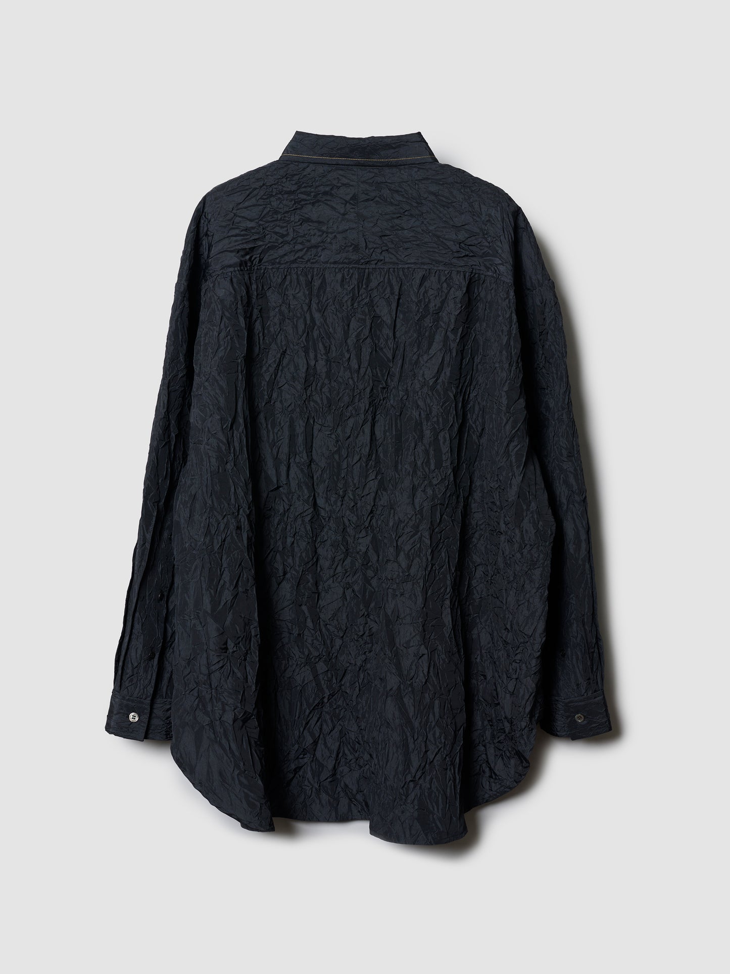 TRAVEL SHIRT/ CRINKLE BLACK
