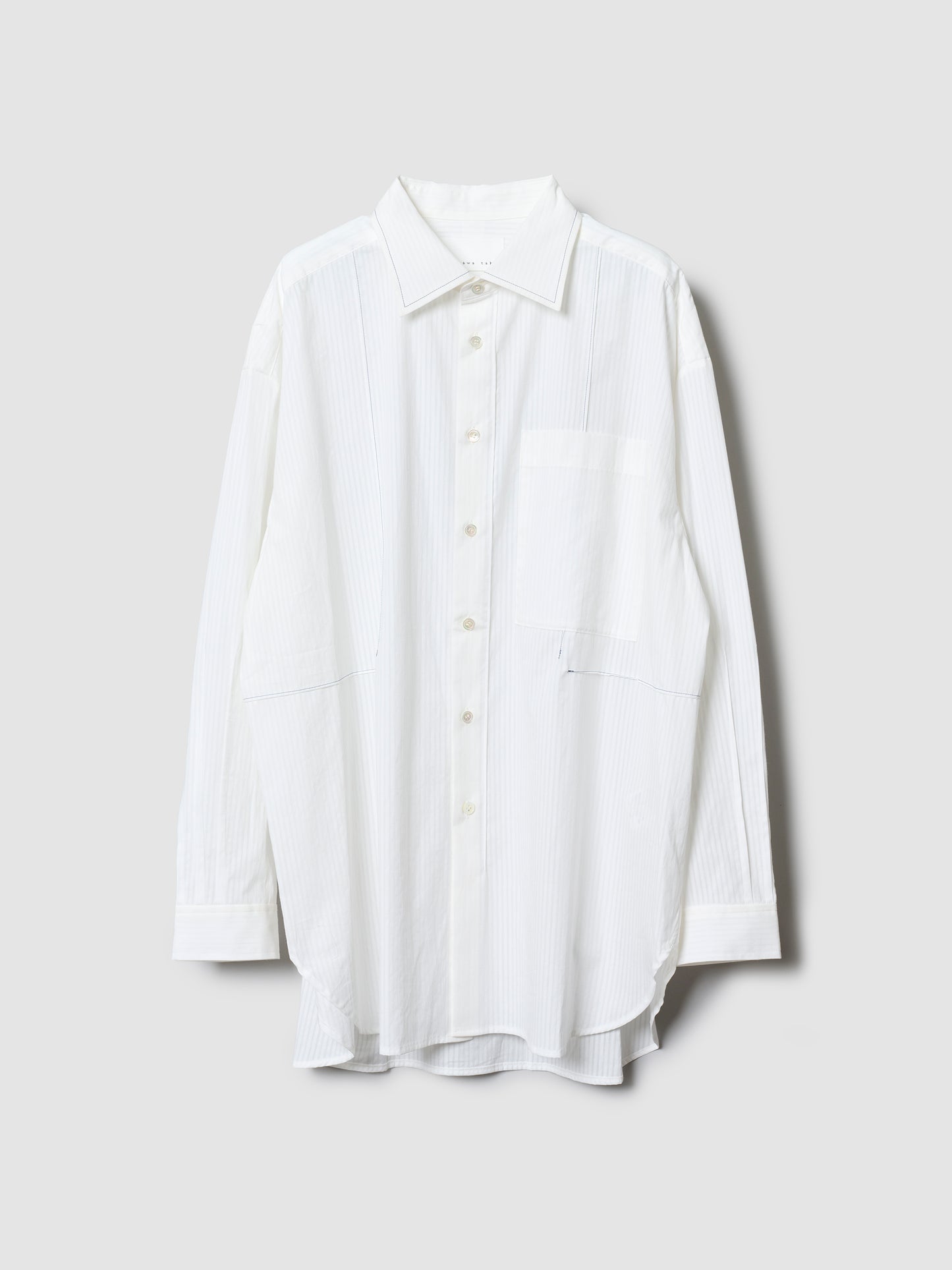 TRAVEL SHIRT/ WHITE STRIPE