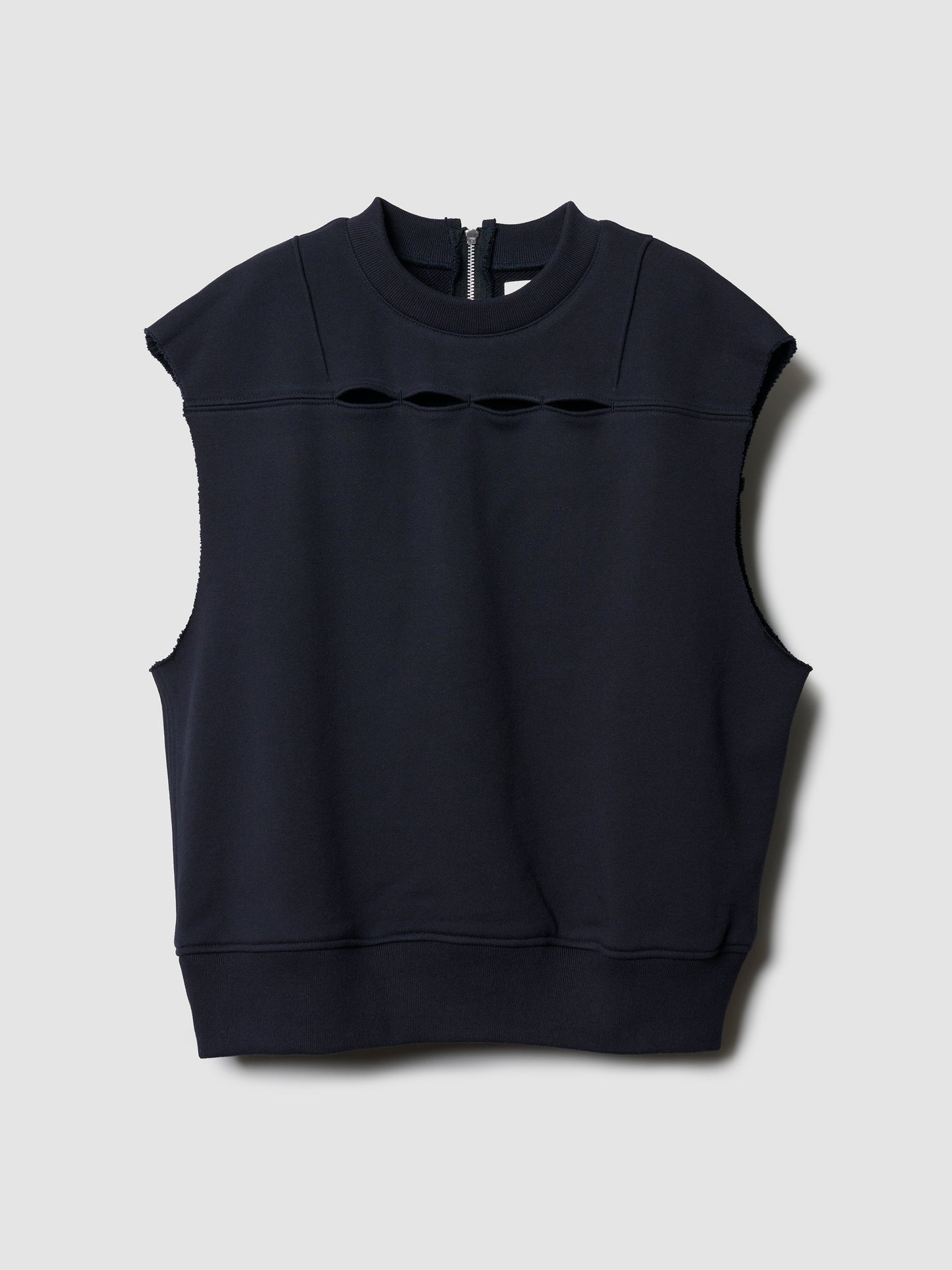 BACK ZIP VEST/ DK. NAVY