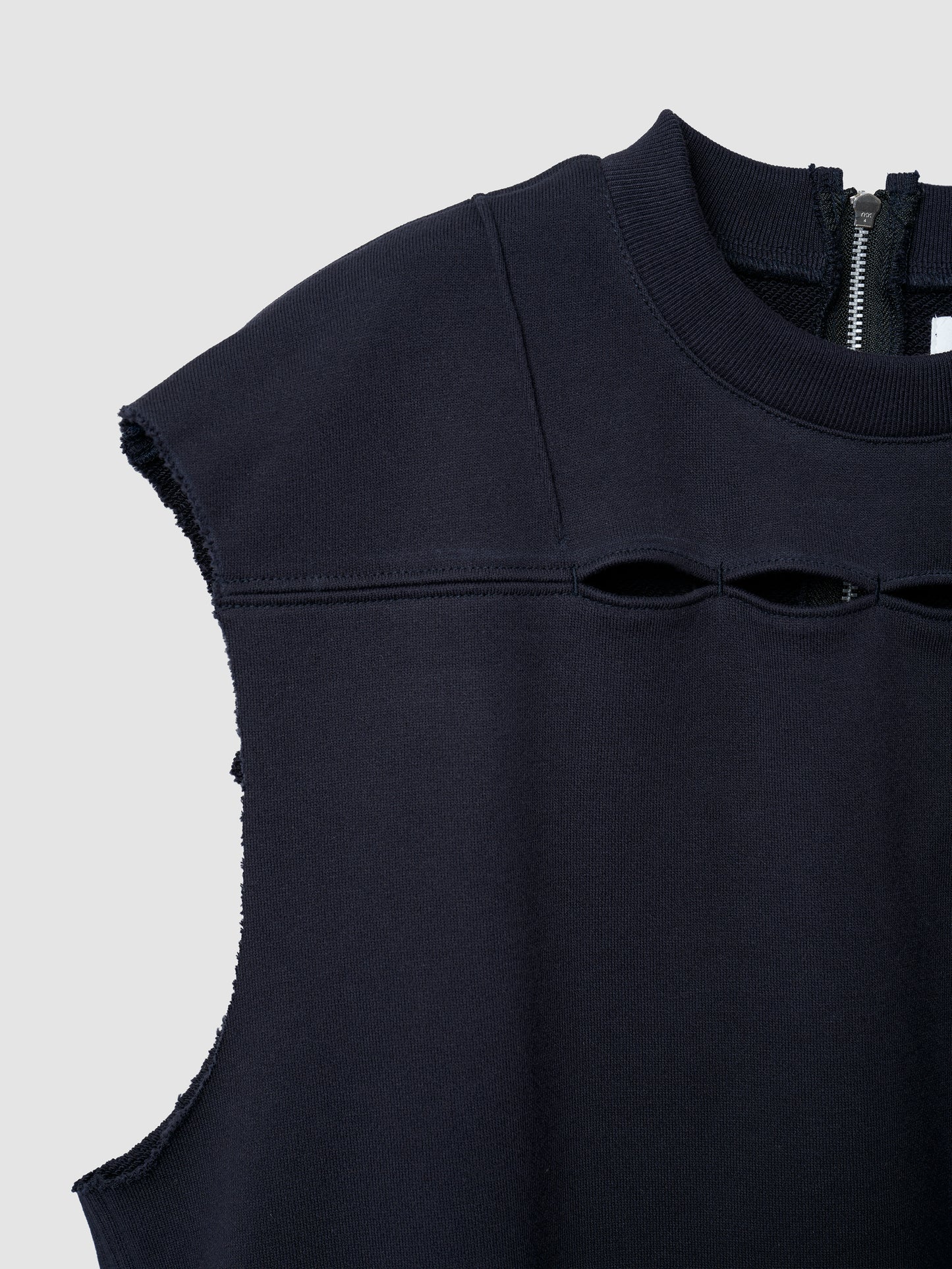 BACK ZIP VEST/ DK. NAVY