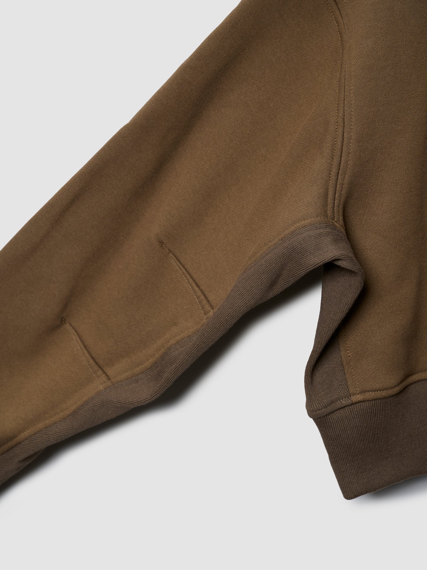 CROPPED SWEAT JACKET/ KHAKI