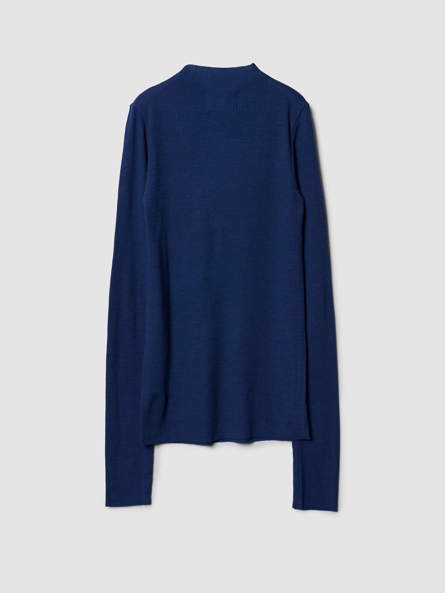 MOCK NECK LONG TEE/ NAVY