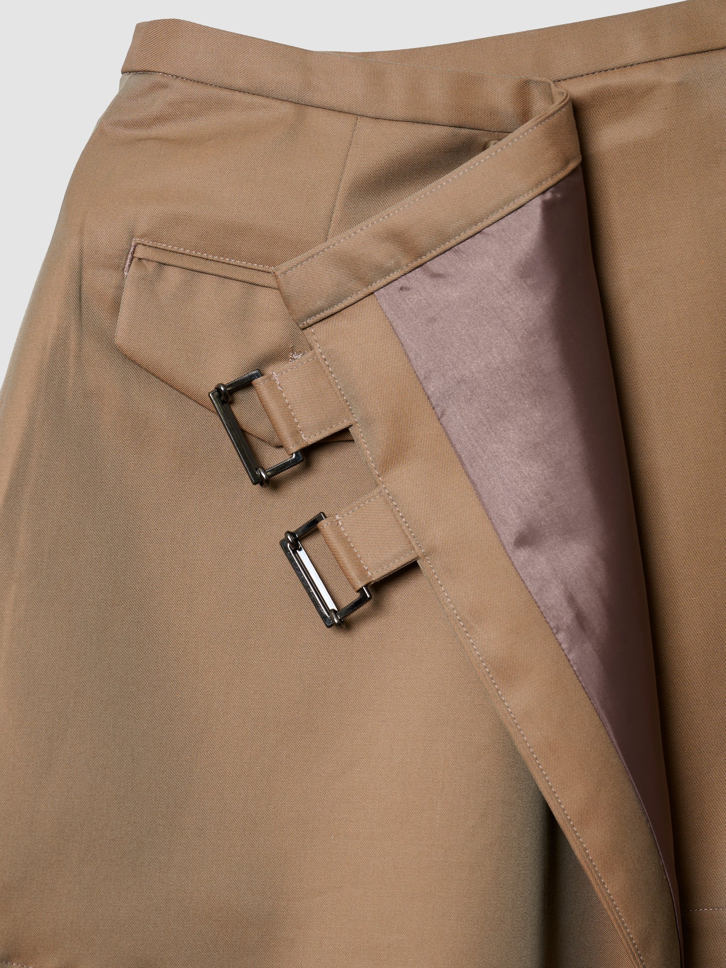 MINI TOOL SKIRT/ BEIGE