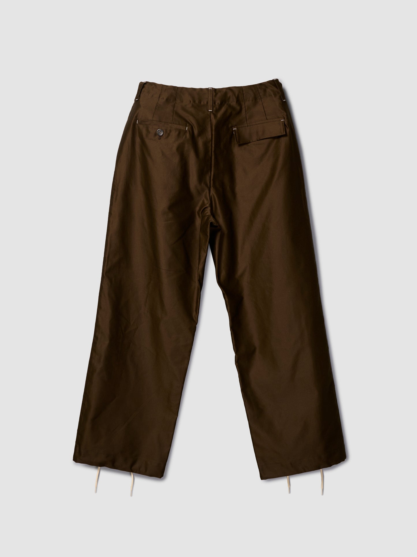 UTILITY PANTS/ BROWN SATEEN
