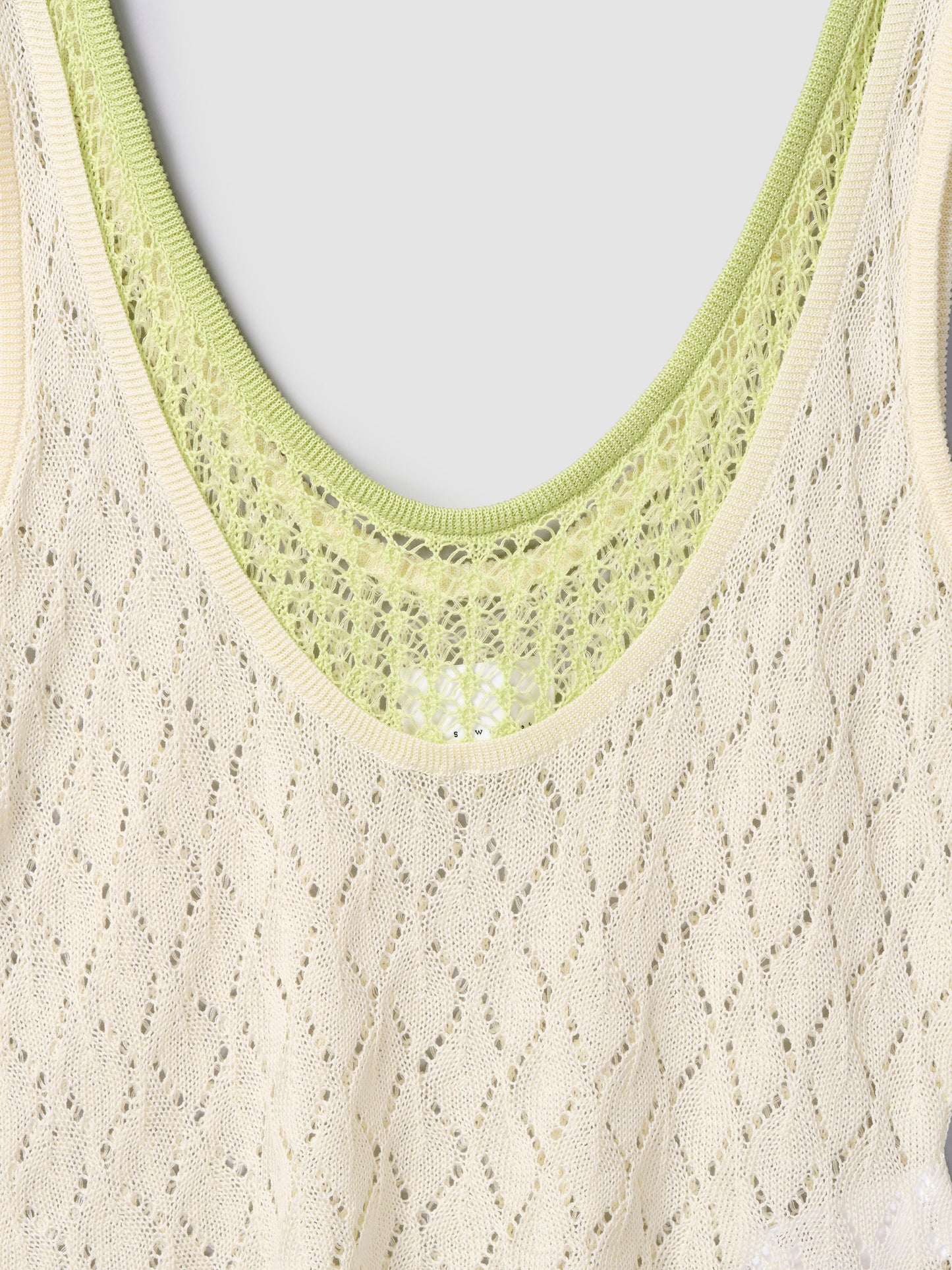 DOUBLE COLLAR TANK/ CREAM