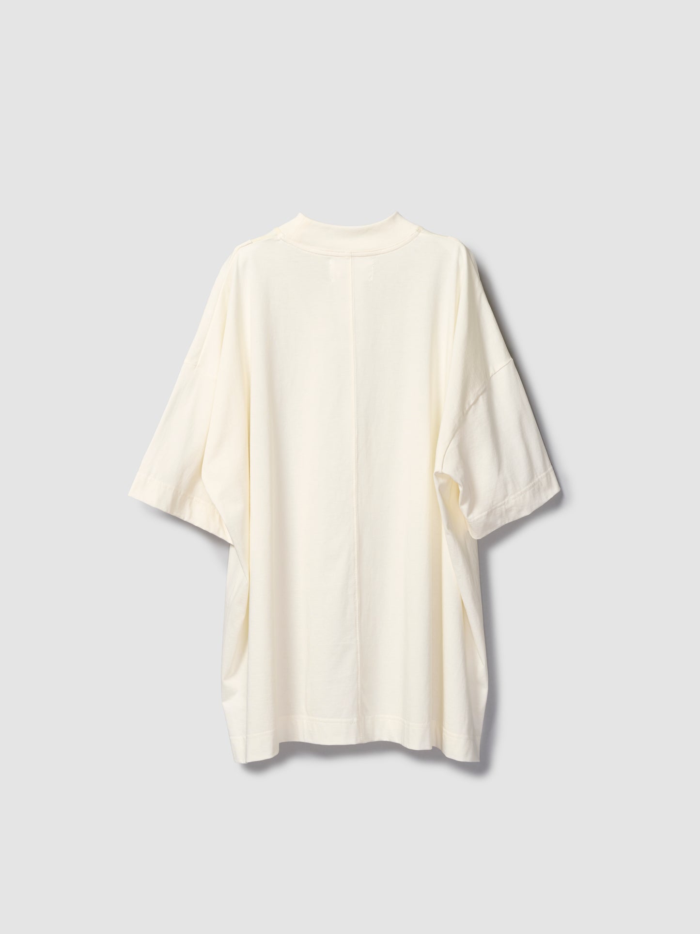 DOUBLE COLLAR MOCK TEE/ OFF WHITE