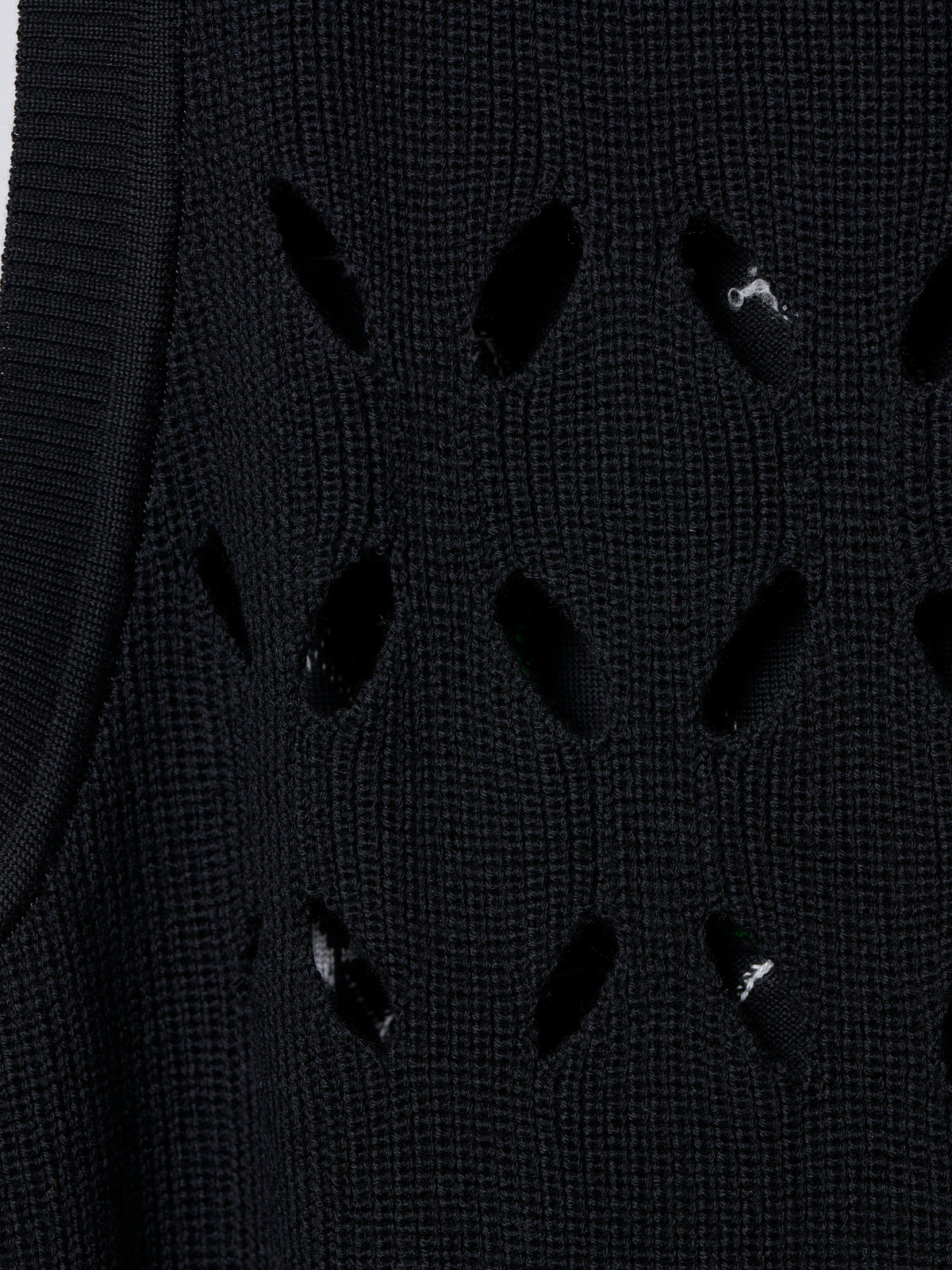 DRIP ARGYLE VEST/ BLACK