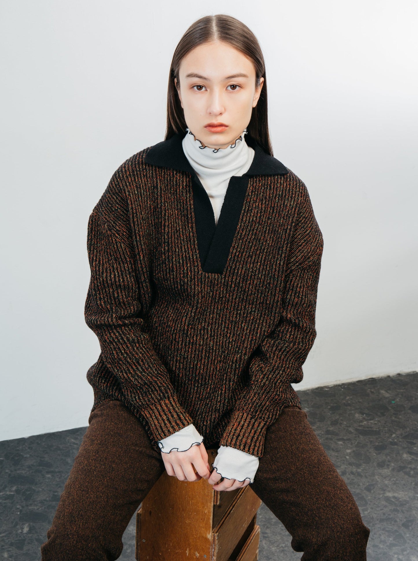 SUIT TROUSER/ BROWN