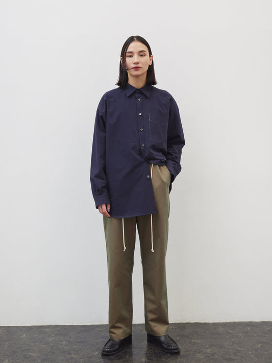 DRAWCORD TROUSER/ KHAKI