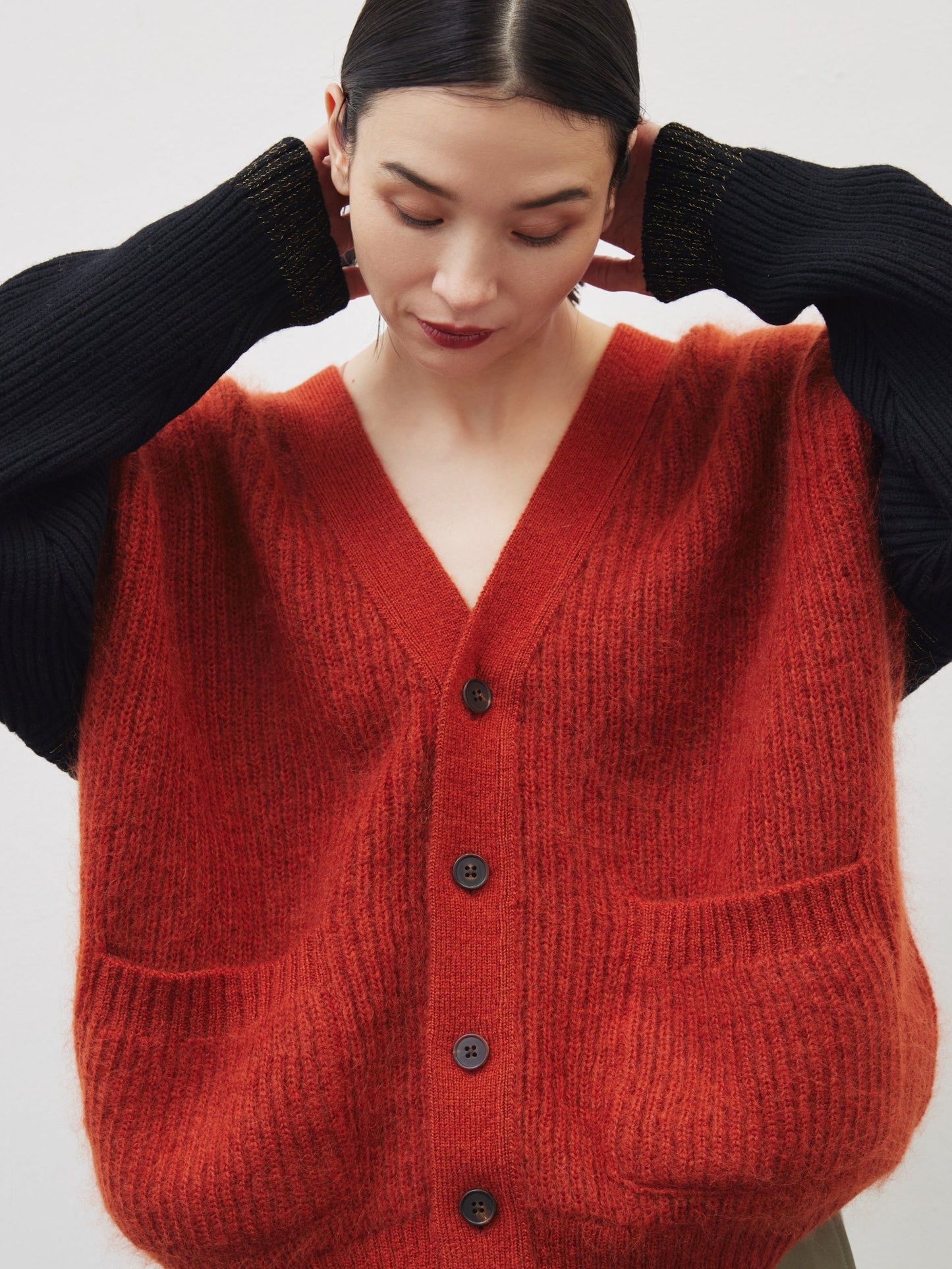 LAND CARDIGAN/ ORANGE