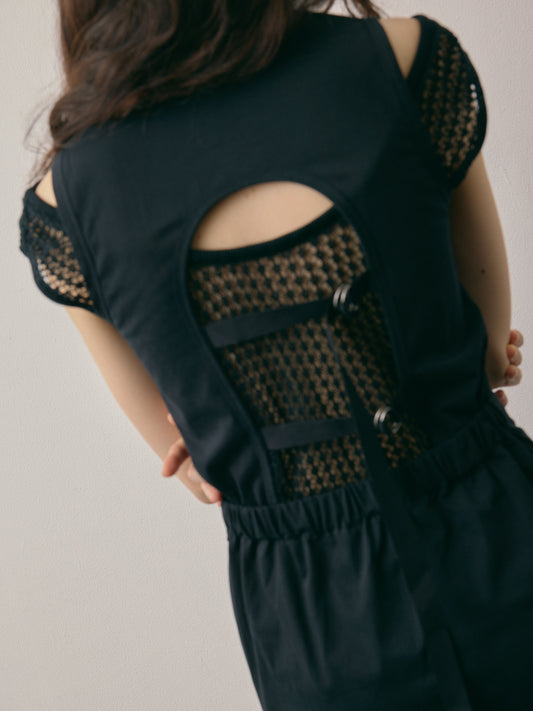 DOUBLE COLLAR TANK/ BLACK