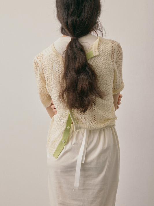 STRAP DRESS/ OFF WHITE