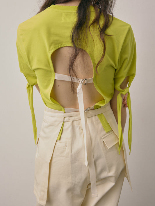 OBI APRON/ CREAM CHINO