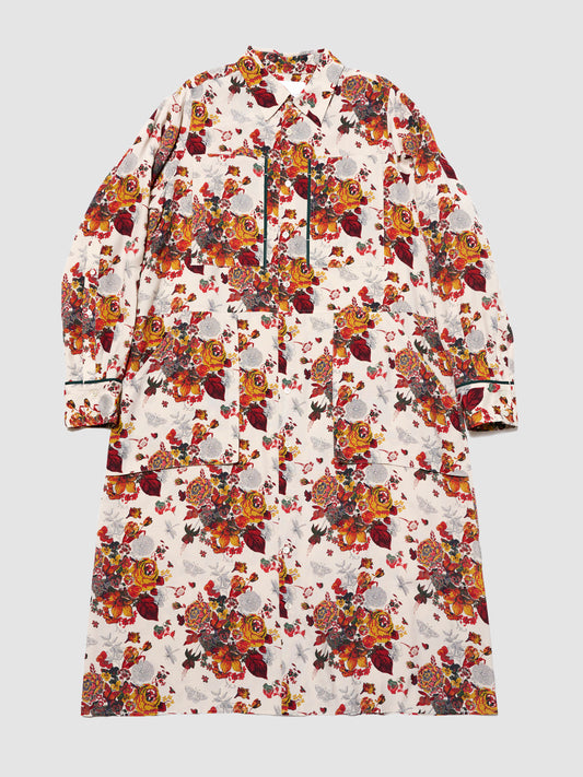 MUSE SHIRT DRESS/ WHITE FLORAL