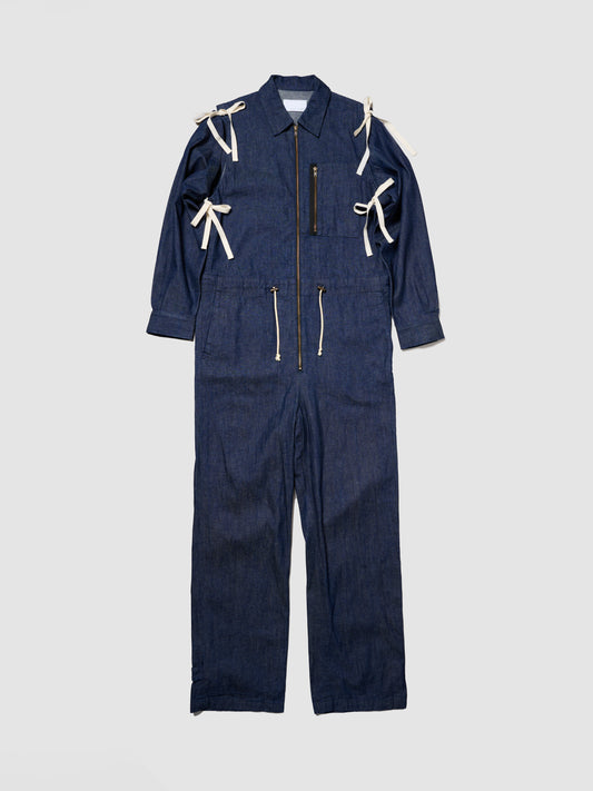 DRAWCORD JUMPSUIT/ DENIM