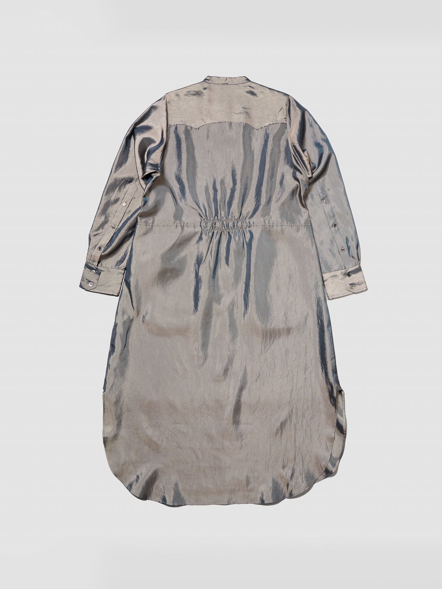 LAND SHIRT DRESS/ SILVER BLUE