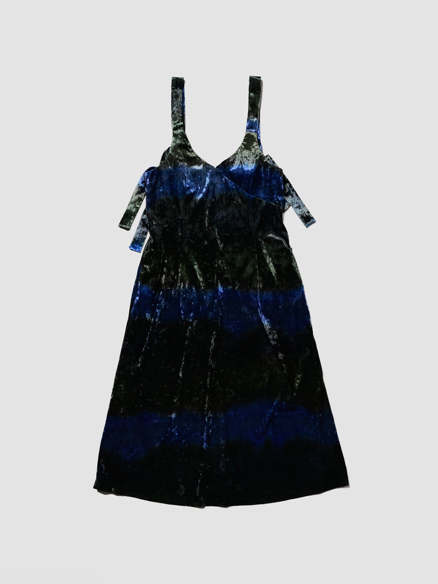 SLIP RIBBON DRESS/ NAVY