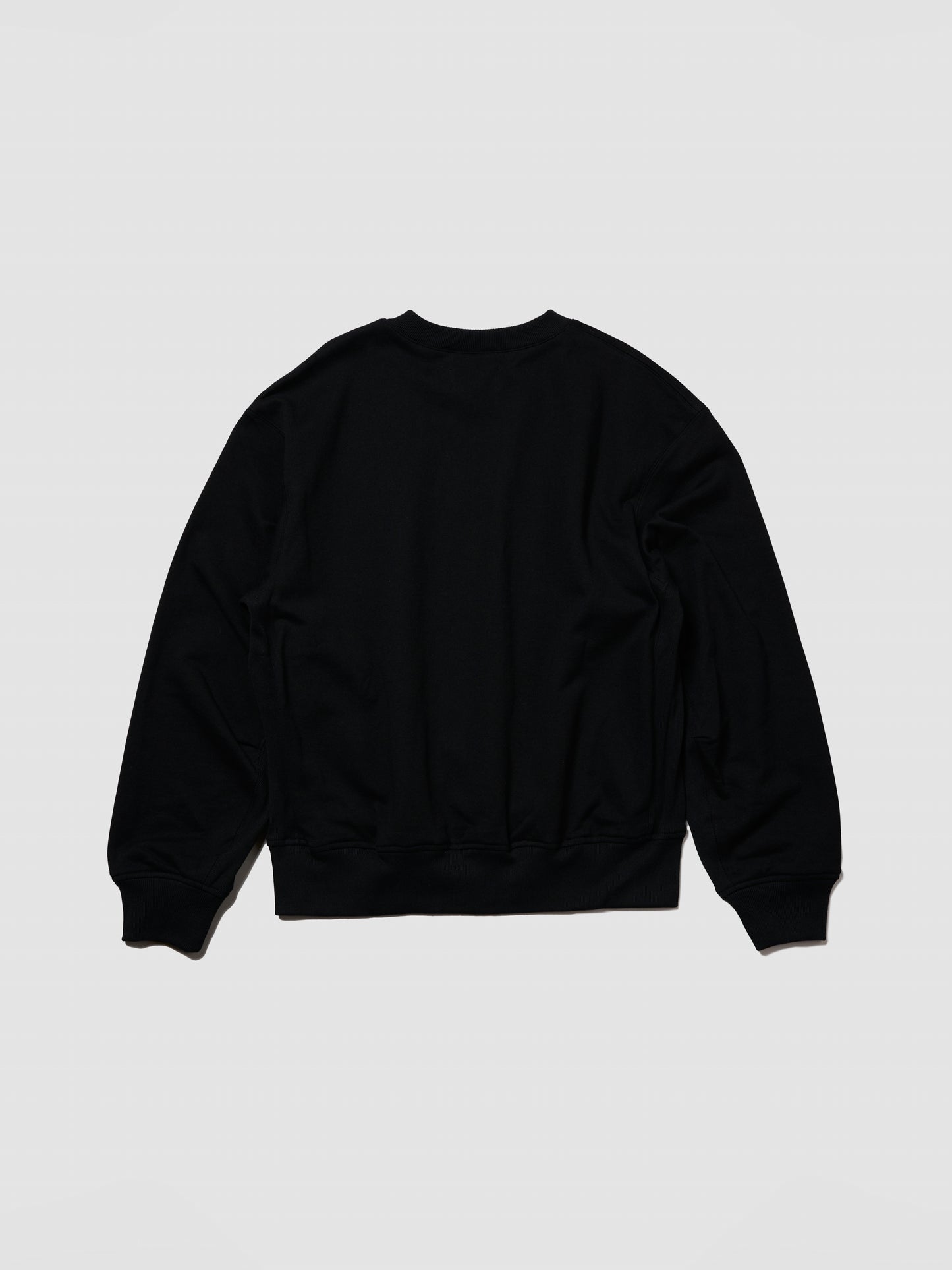 ZIP SWEAT SHIRT/ BLACK