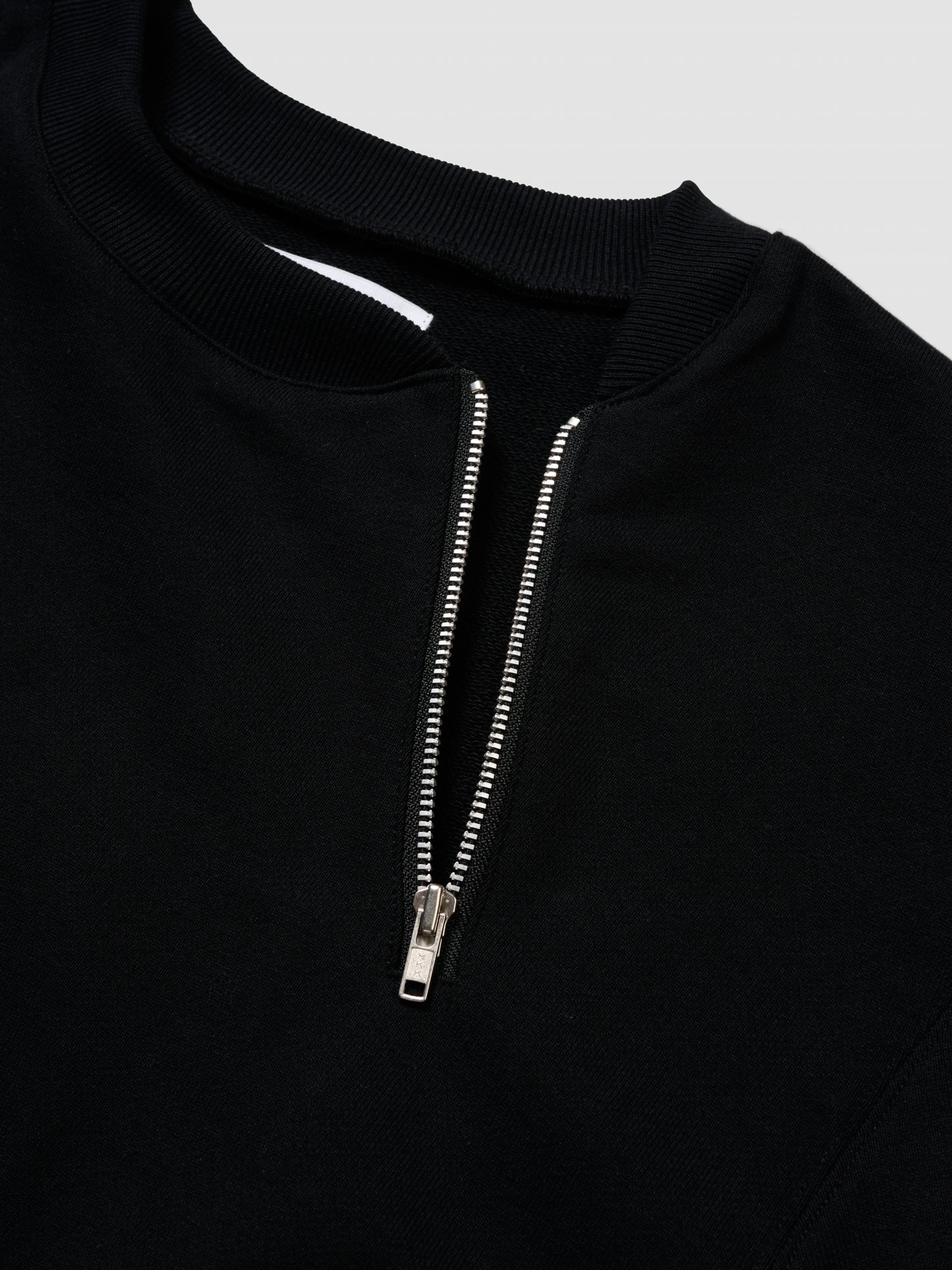 ZIP SWEAT SHIRT/ BLACK