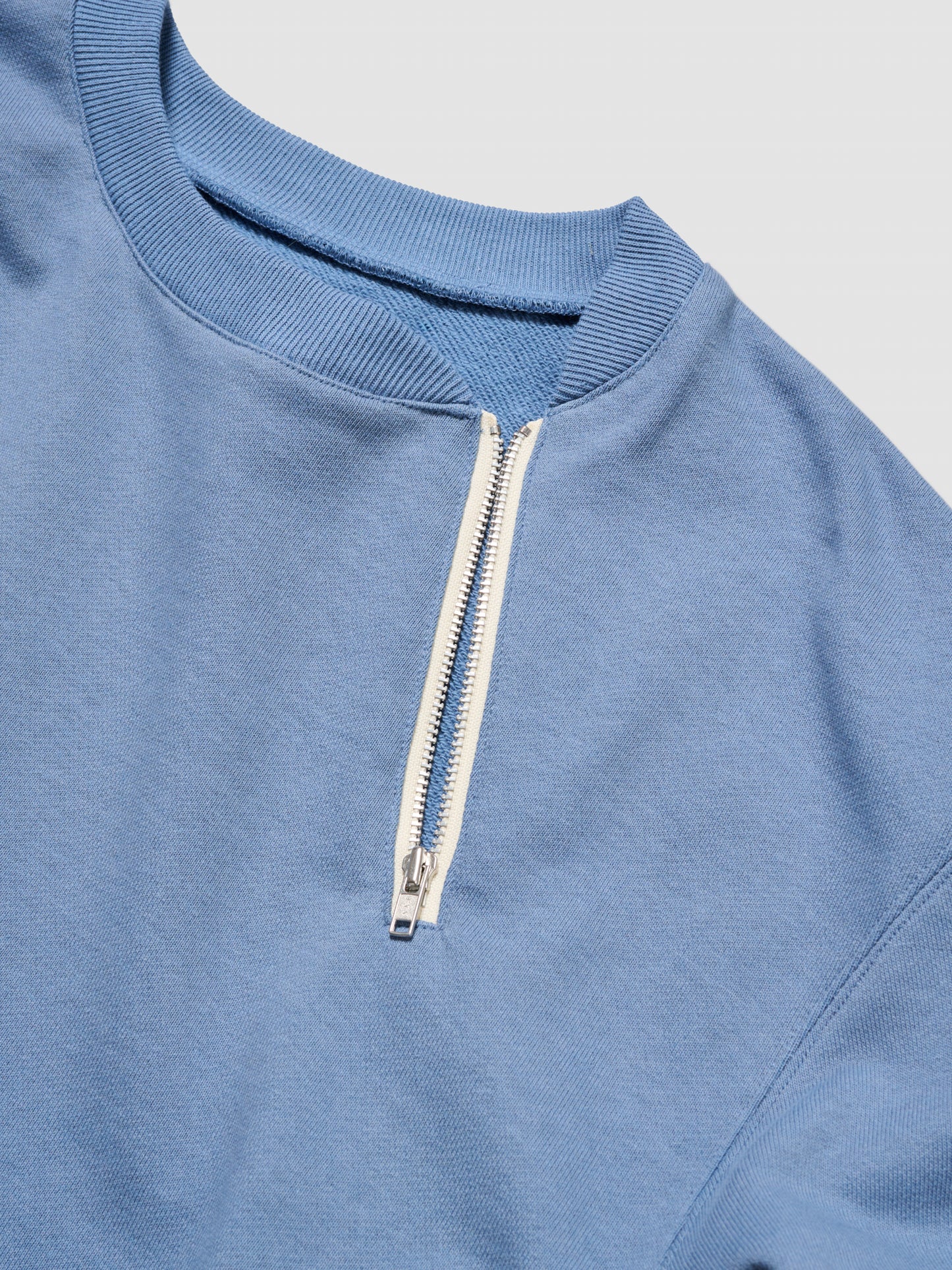 ZIP SWEAT SHIRT/ BLUE