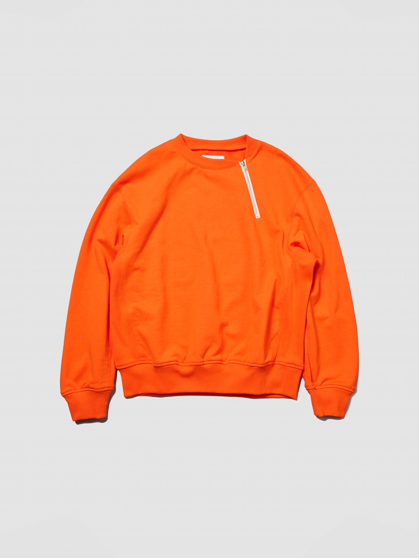 ZIP SWEAT SHIRT/ ORANGE