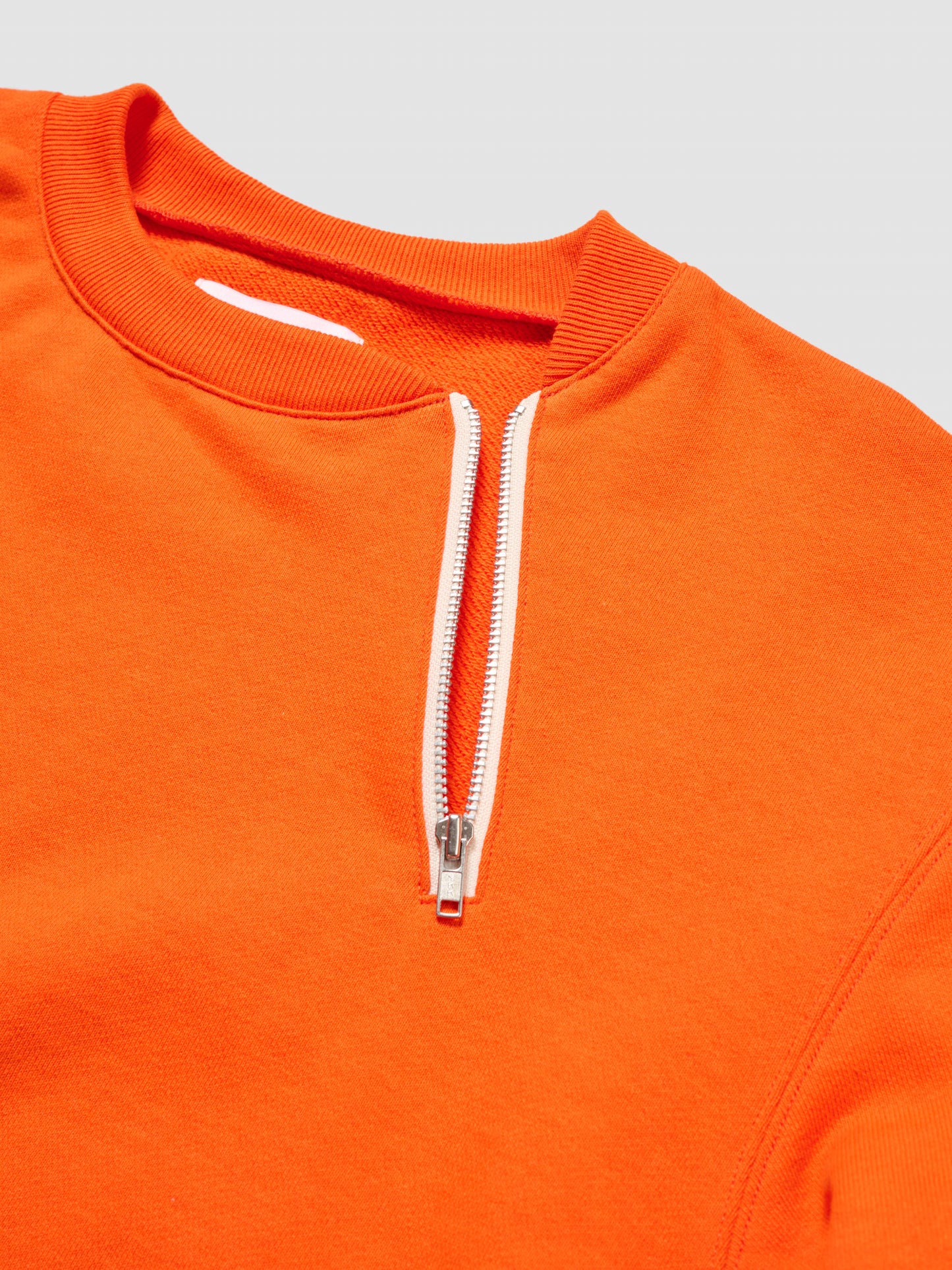 ZIP SWEAT SHIRT/ ORANGE