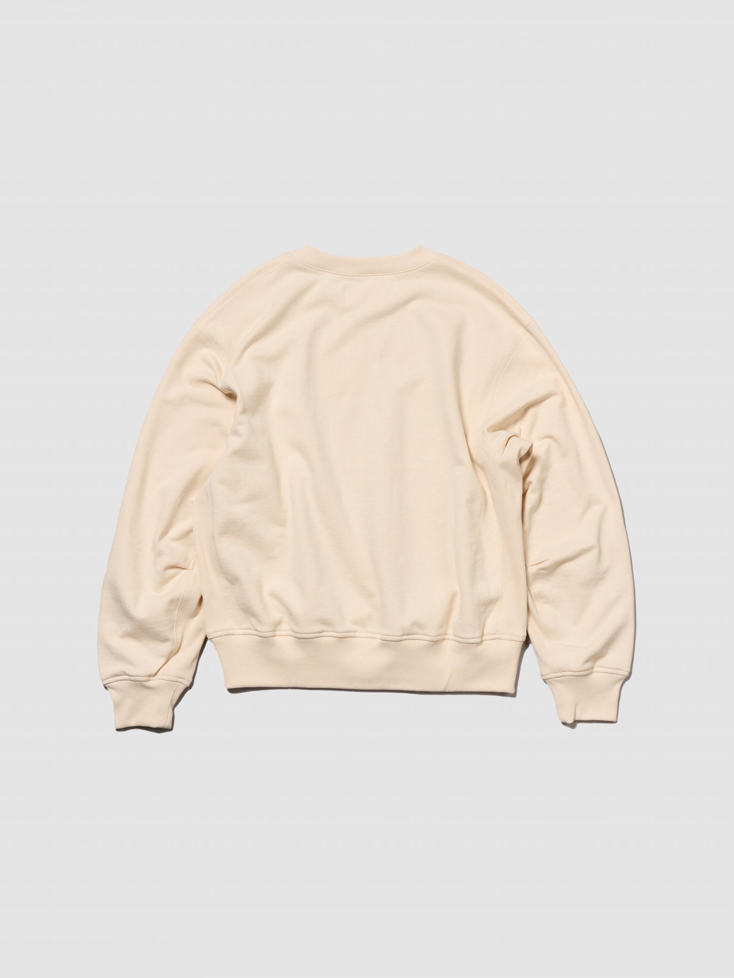 ZIP SWEAT SHIRT/ IVORY