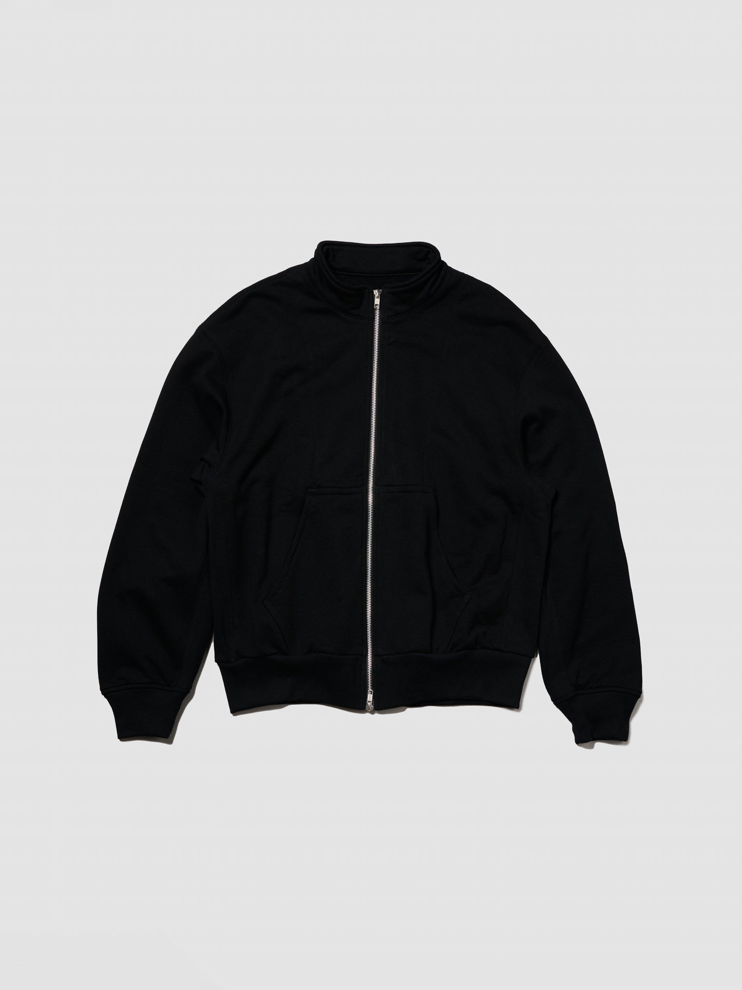 ZIP SWEAT JACKET/ BLACK