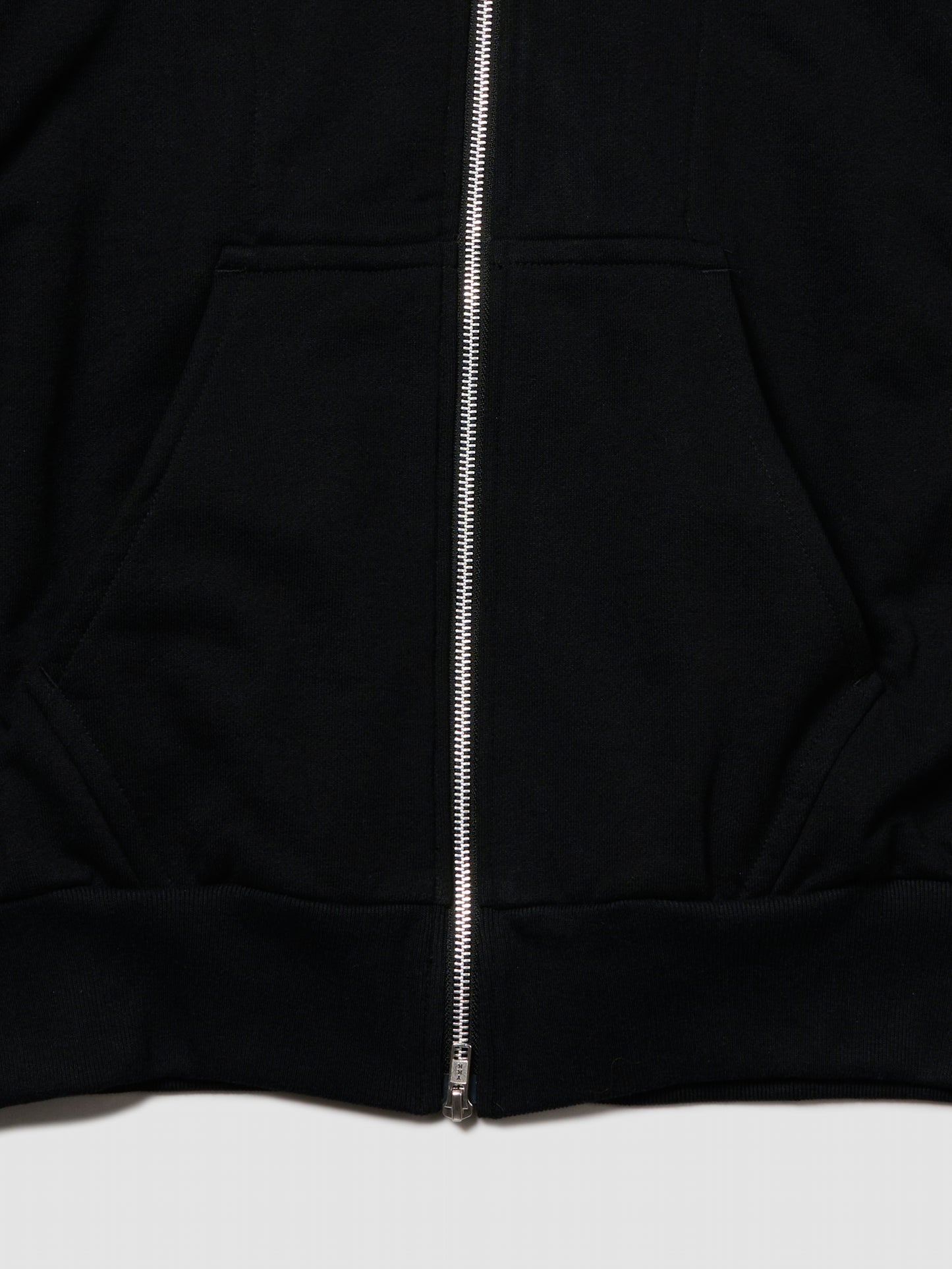 ZIP SWEAT JACKET/ BLACK