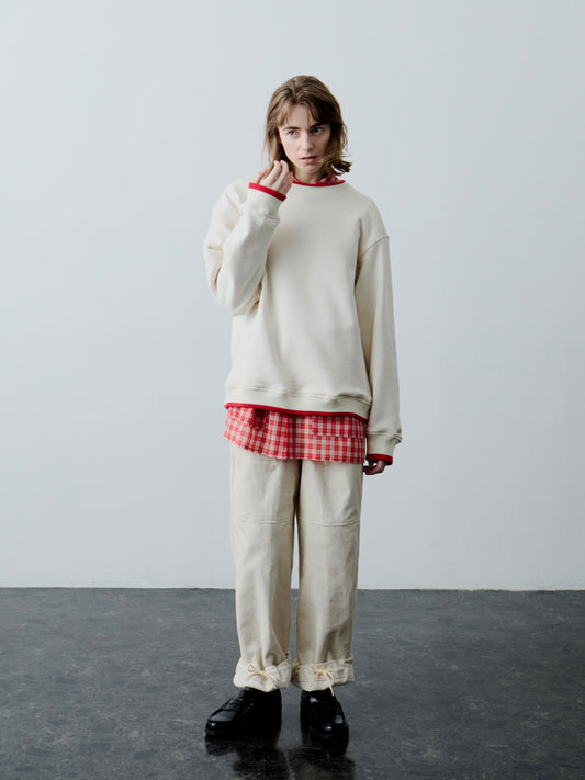 UTILITY PANTS/ CREAM CORDUROY