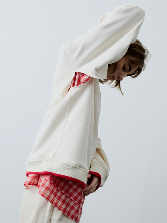 WING SWEAT SHIRT/ IVORY