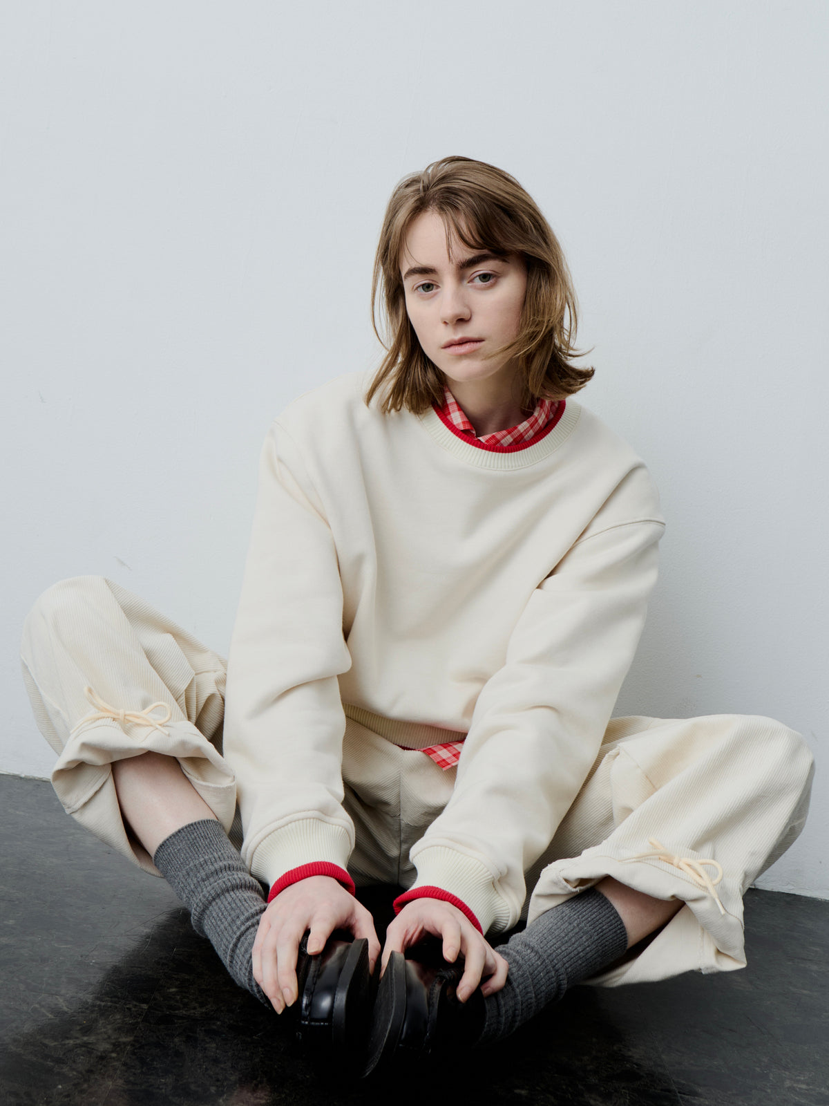 WING SWEAT SHIRT/ IVORY